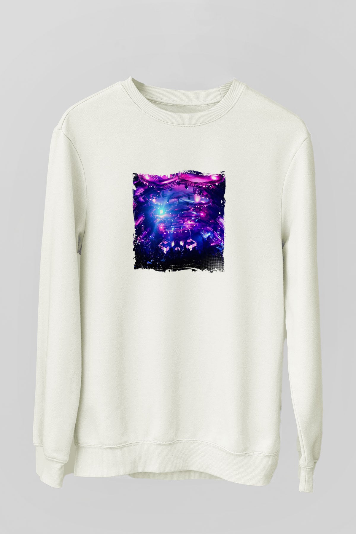 Eric PrydzBaskılı Beyaz Sweatshirt