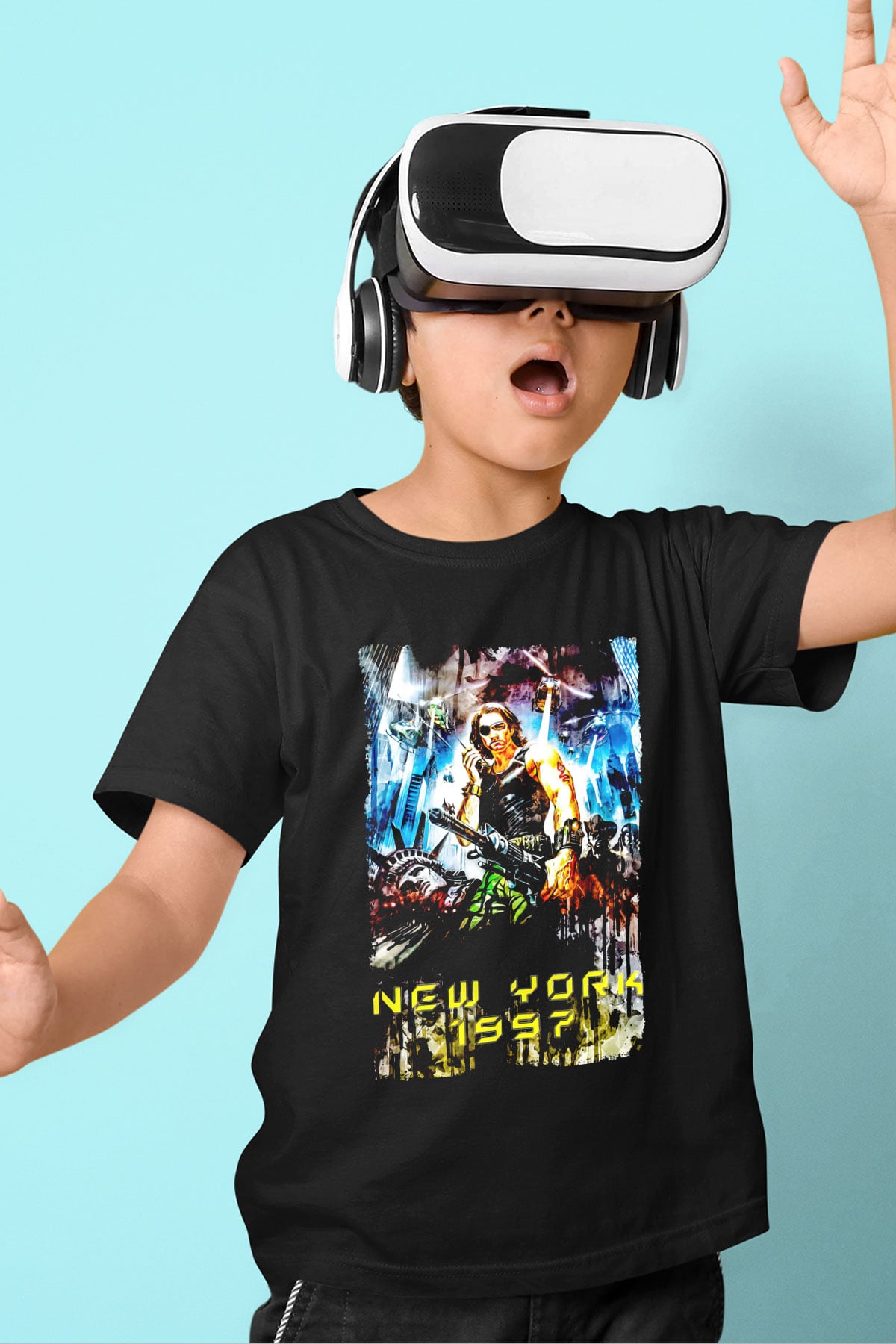 Escape from New York Siyah Unisex  Çocuk Tişört