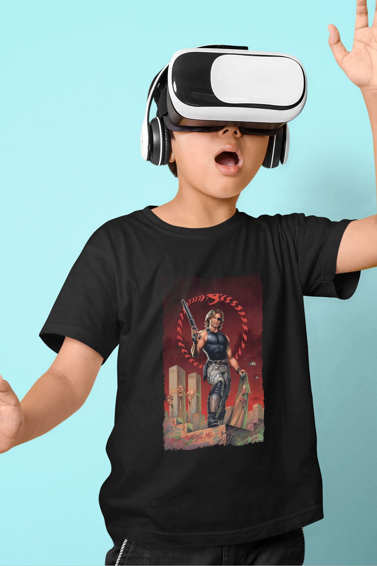 Escape from New York Siyah Unisex  Çocuk Tişört