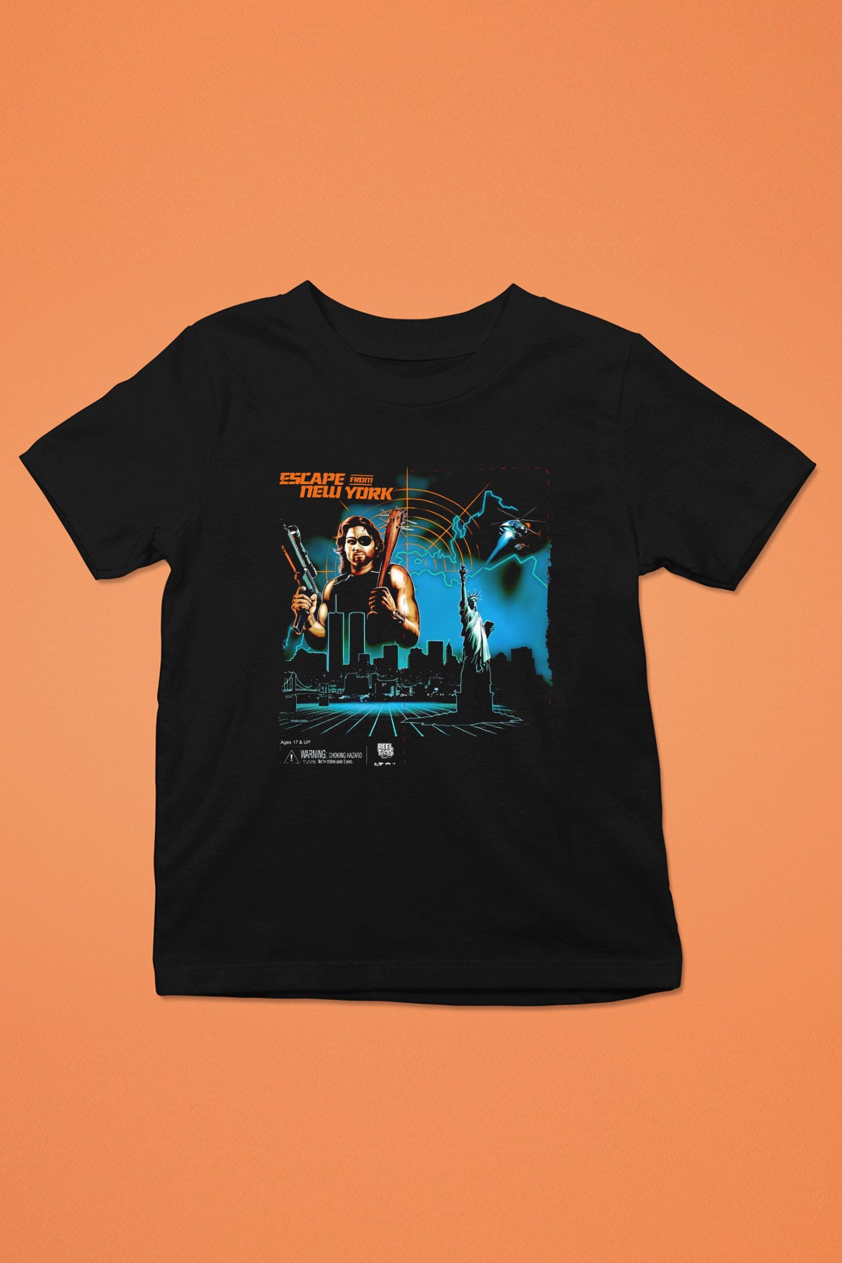Escape from New York Siyah Unisex  Çocuk Tişört