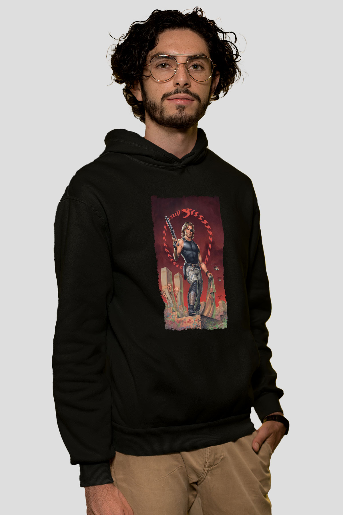 Escape from New York Siyah Unisex Hoodie