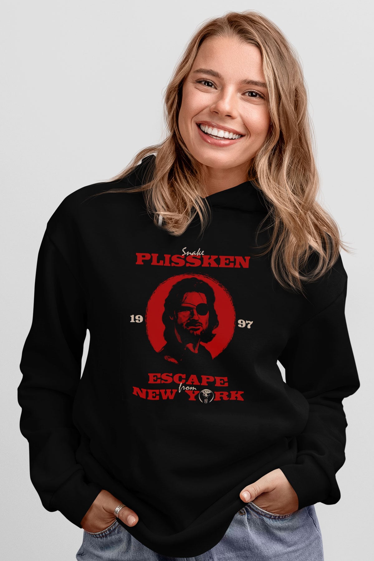 Escape from New York Siyah Unisex Hoodie