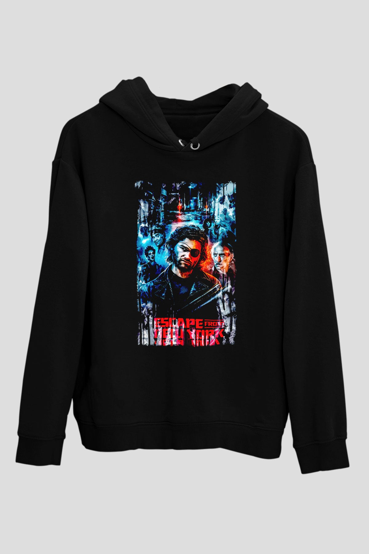 Escape from New York Siyah Unisex Hoodie