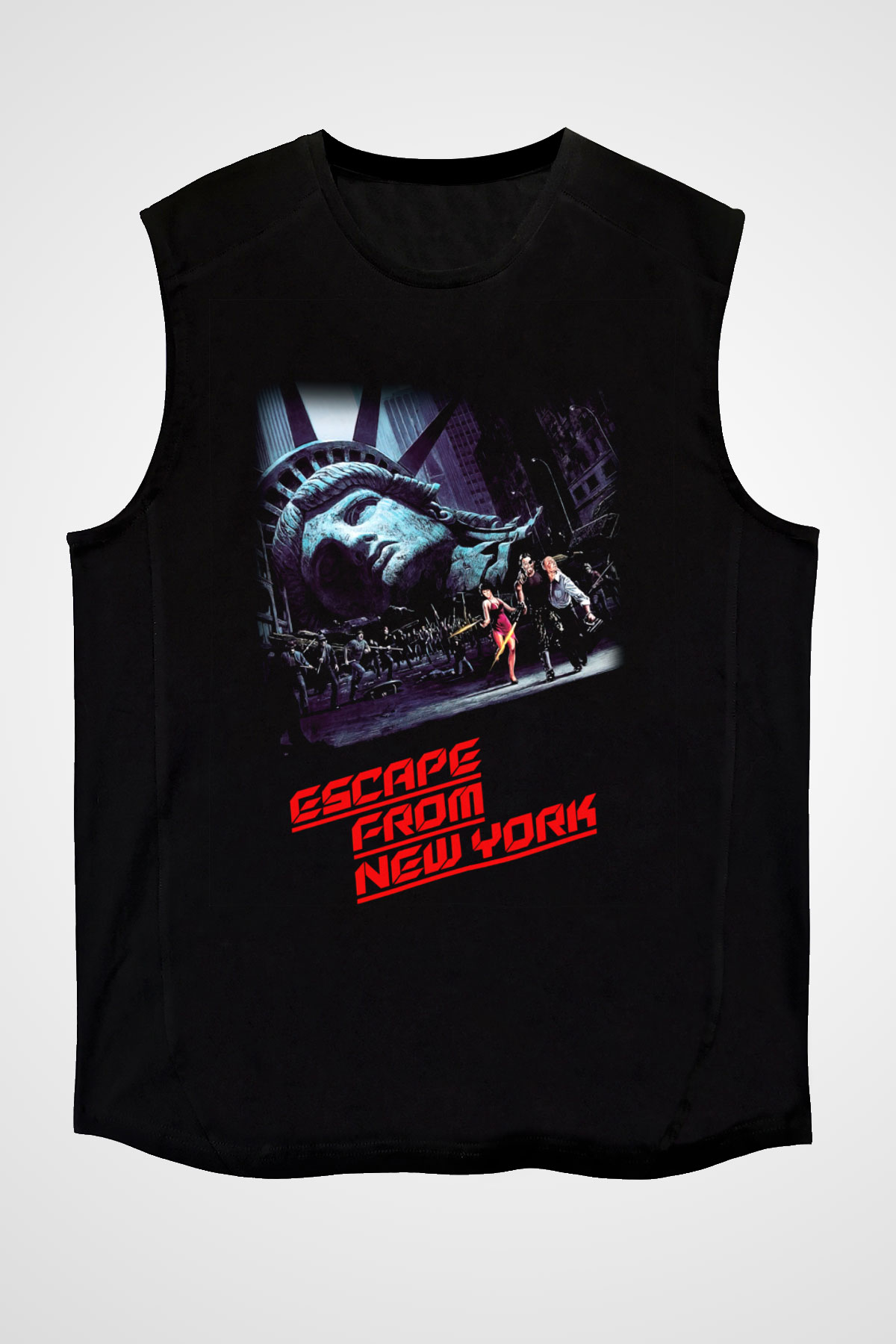 Escape from New York Siyah Unisex Kolsuz Tişört