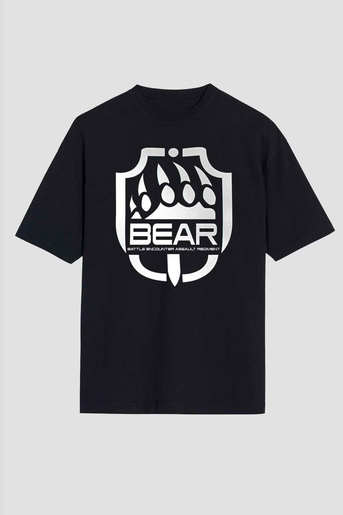 Escape From Tarkov Baskılı Unisex Siyah Oversize Tişört - Tshirt
