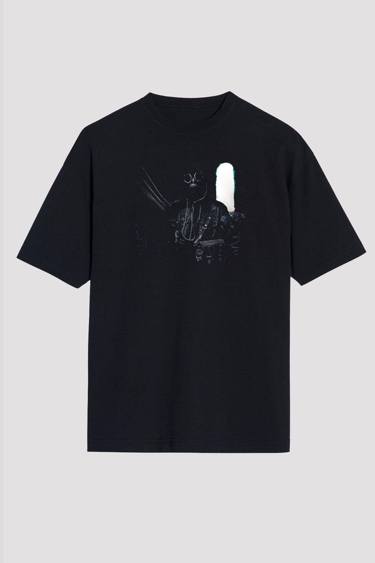 Escape From Tarkov Baskılı Unisex Siyah Oversize Tişört - Tshirt