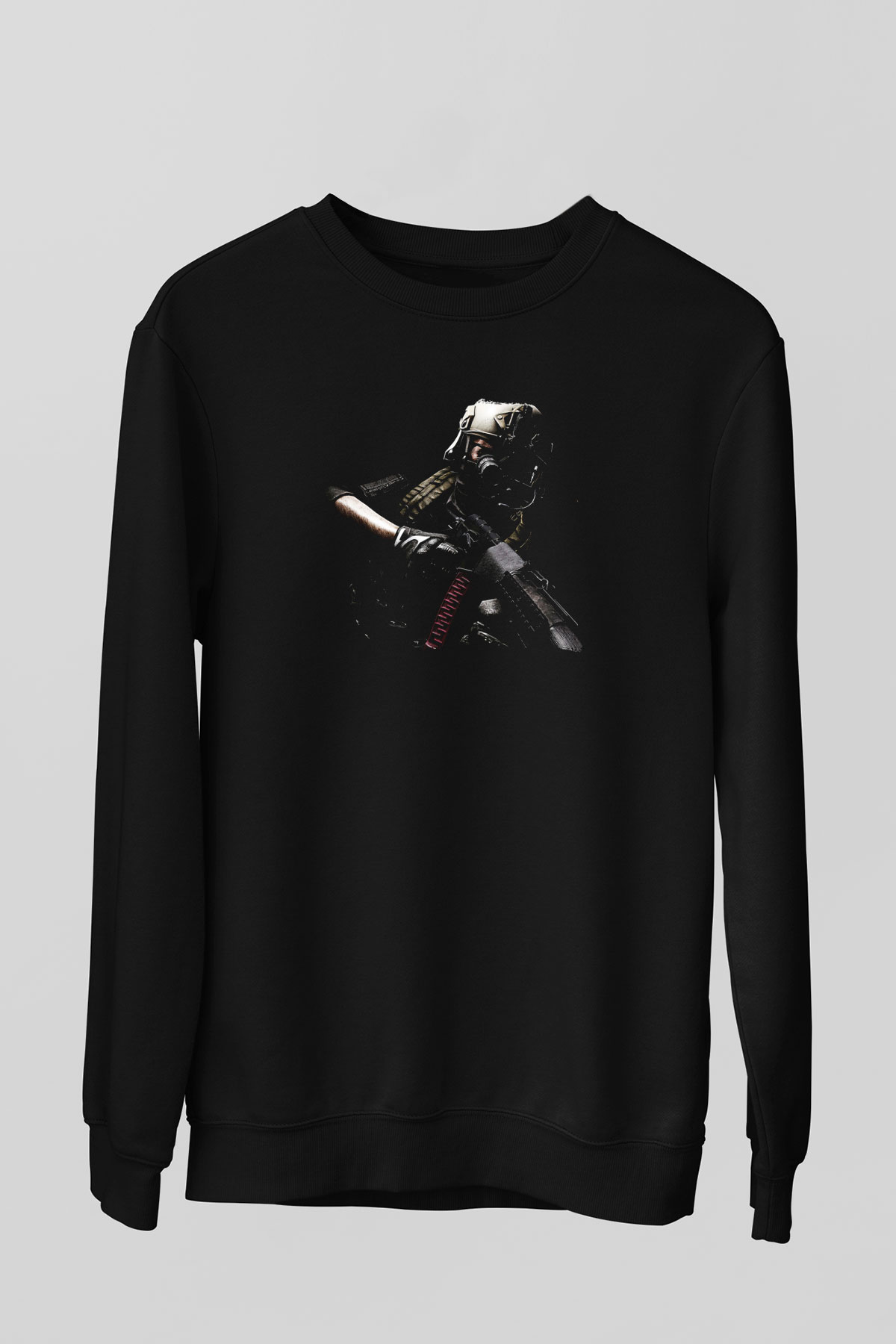 Escape From Tarkov Baskılı Unisex Siyah Sweatshirt