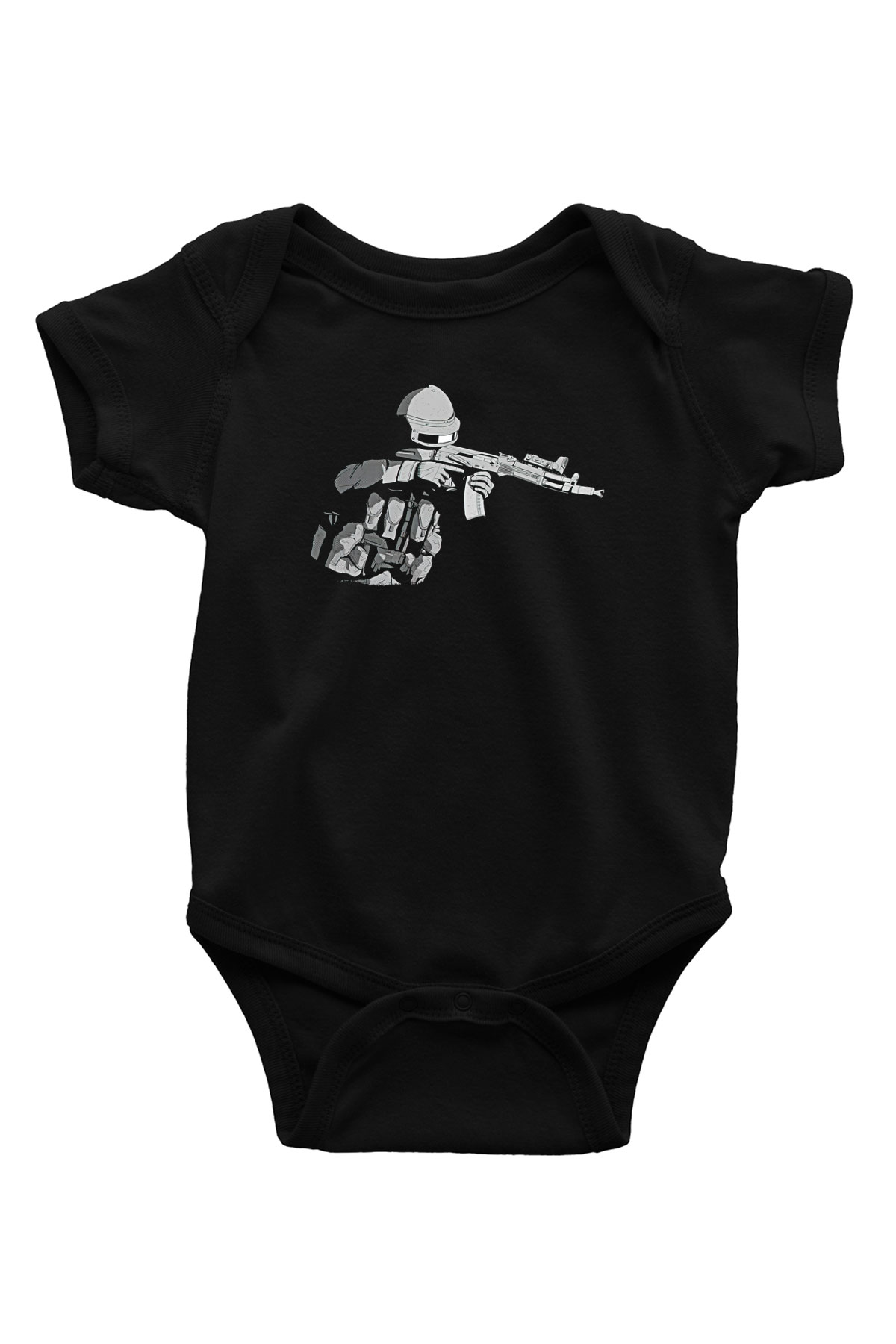 Escape From Tarkov Baskılı Unisex Siyah Bebek Body - Zıbın
