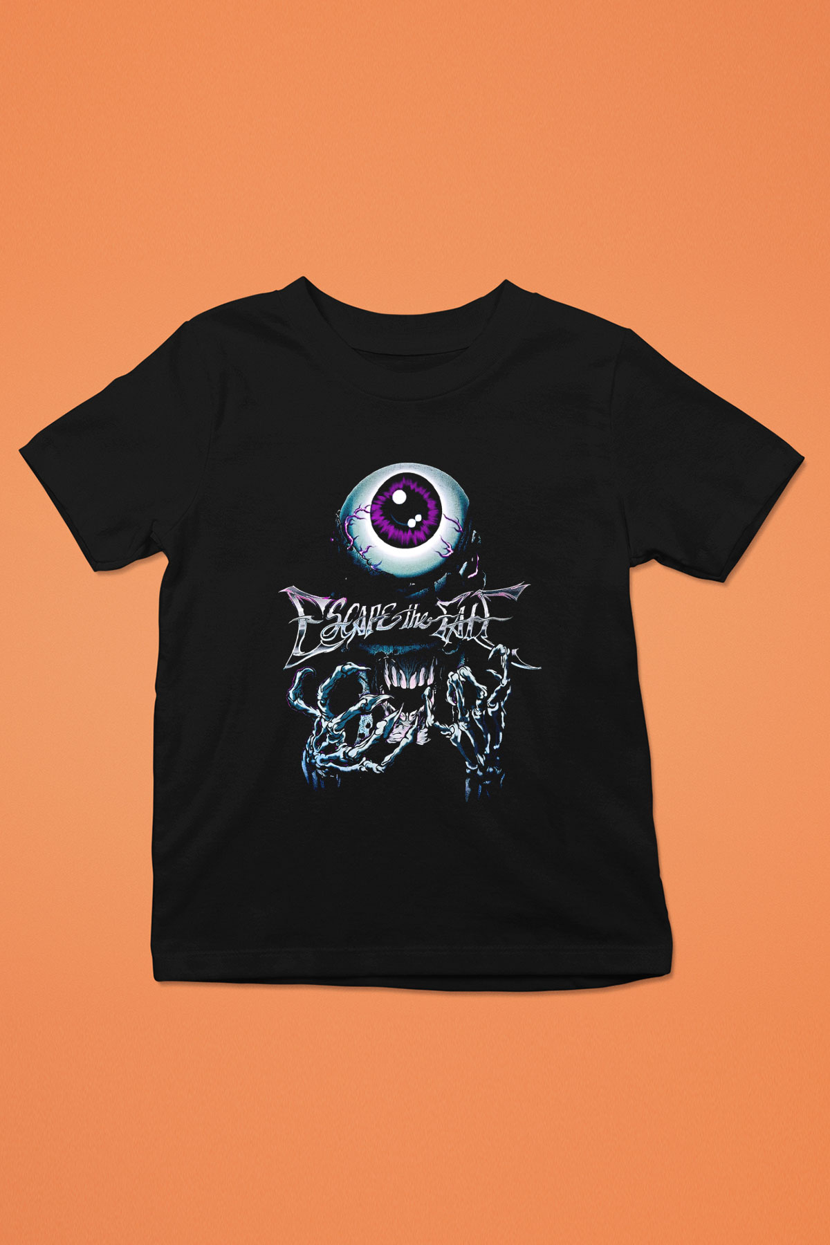 Escape the fate Baskılı Unisex Siyah Çocuk Tişört - Tshirt