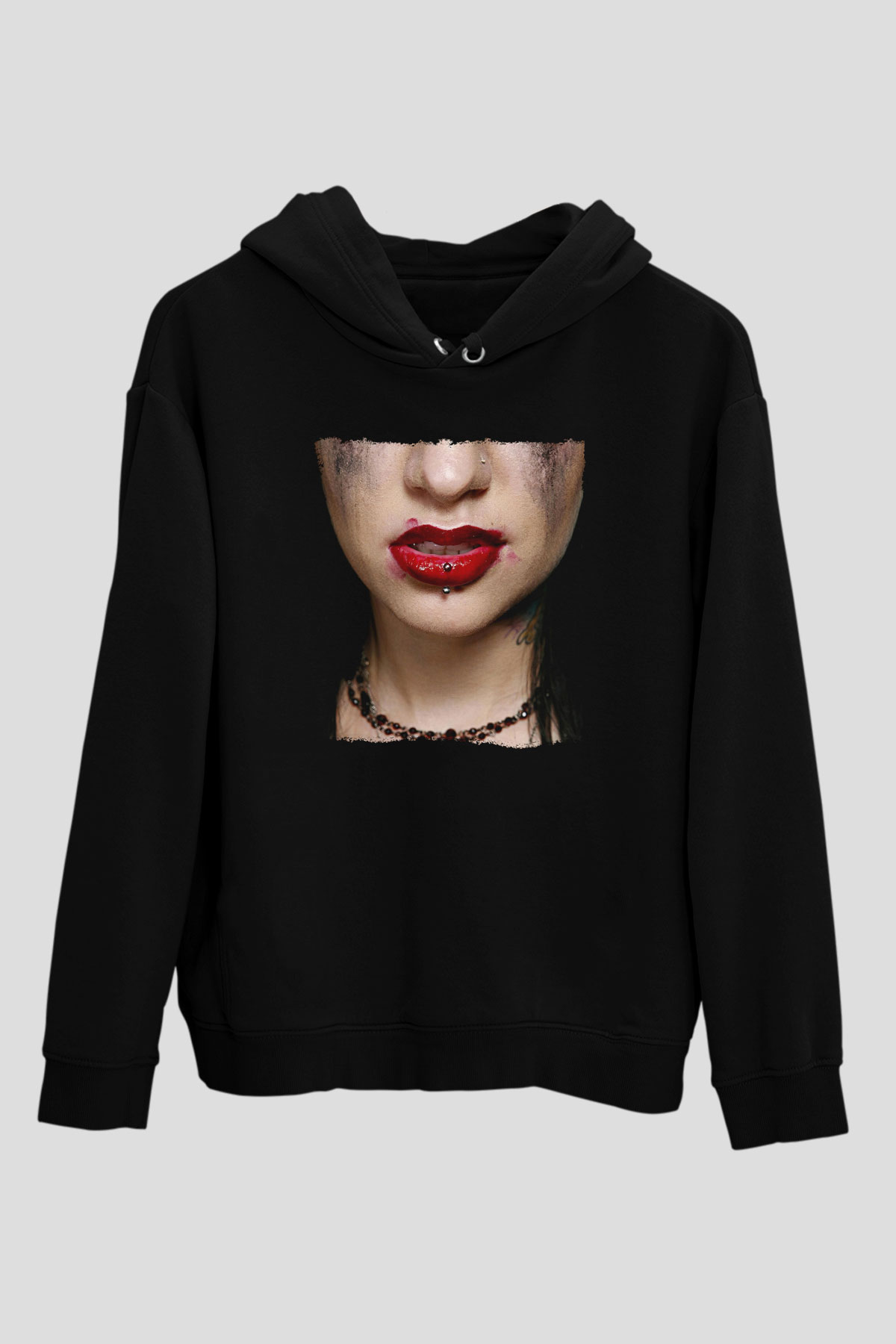 Escape the fate Baskılı Unisex Siyah Kapüşonlu Sweatshirt