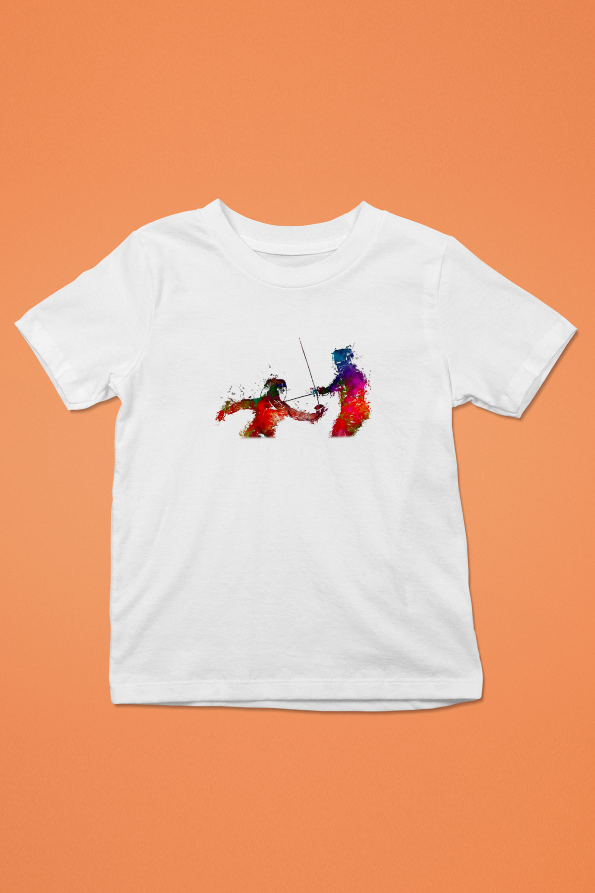 Eskrim Baskılı Unisex Beyaz Çocuk Tişört - Tshirt
