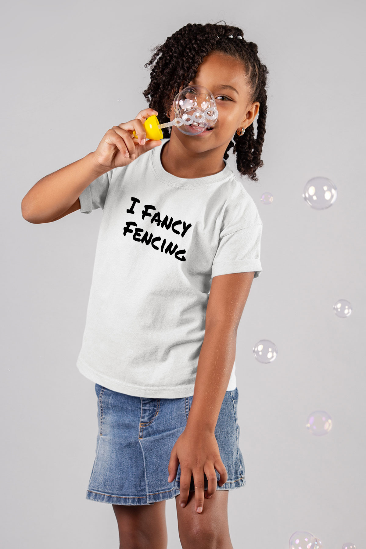 Eskrim Baskılı Unisex Beyaz Çocuk Tişört - Tshirt