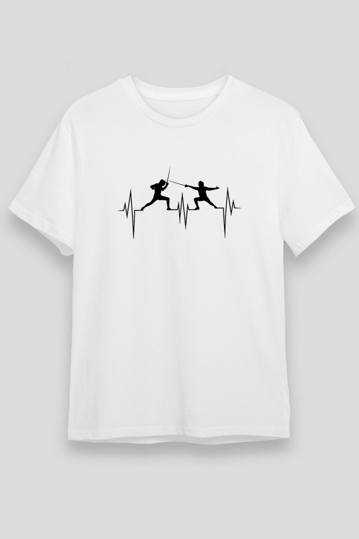 Eskrim Baskılı Unisex Beyaz Tişört - Tshirt