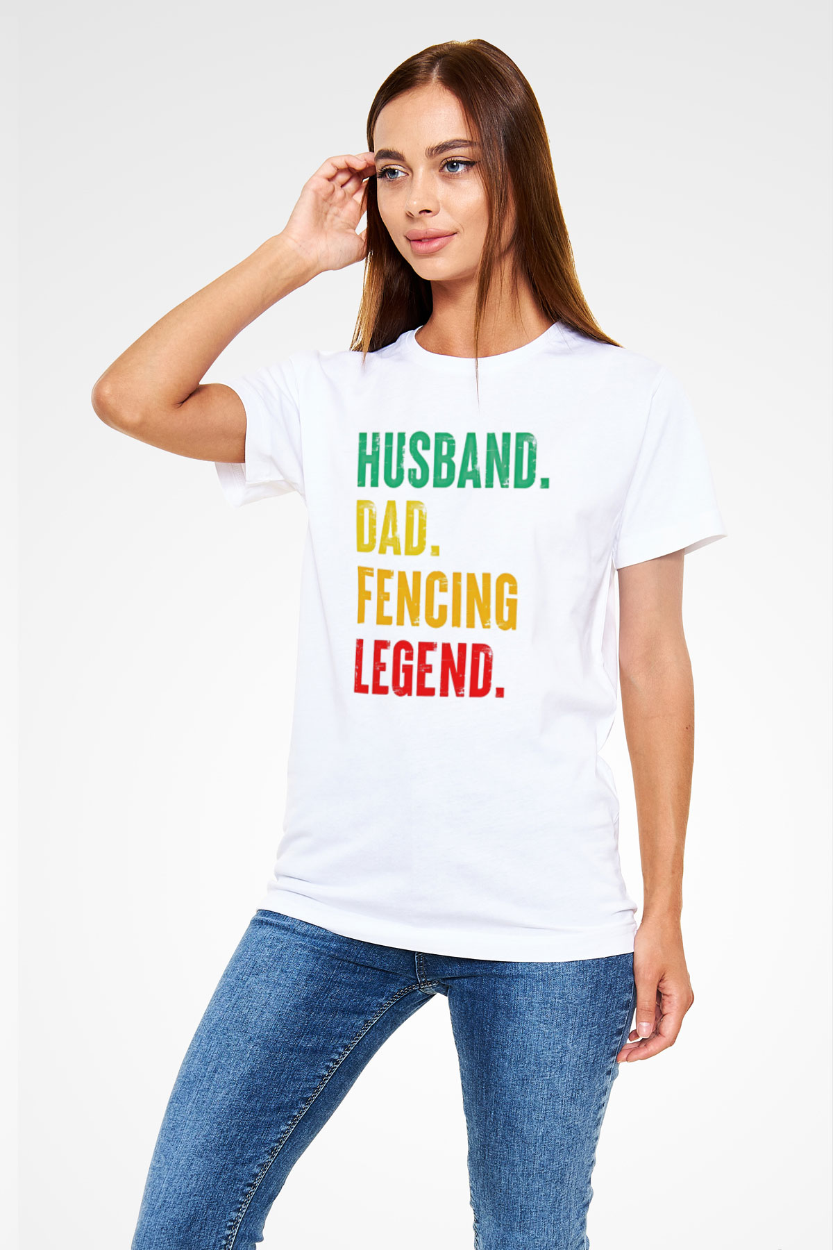 Eskrim Baskılı Unisex Beyaz Tişört - Tshirt