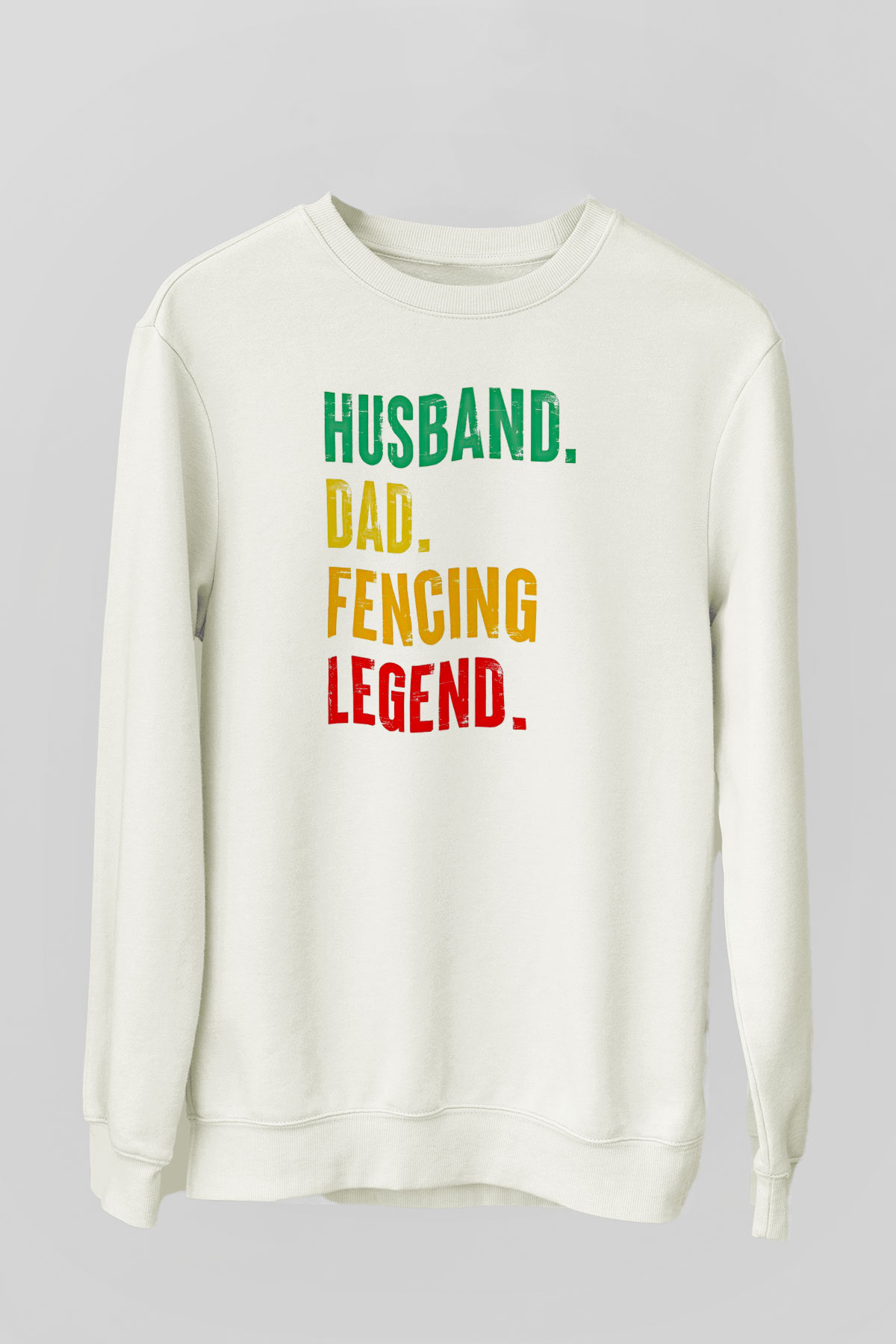 Eskrim Baskılı Unisex Ekru Sweatshirt