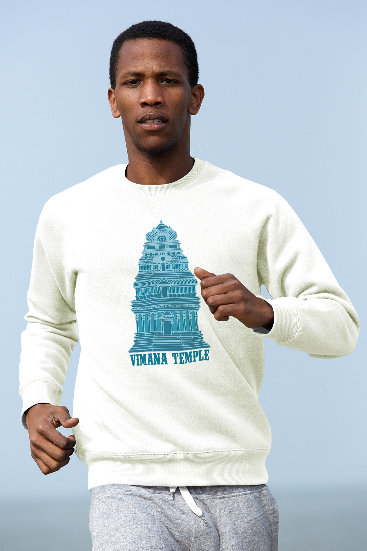 Etnolog Beyaz Unisex Sweatshirt