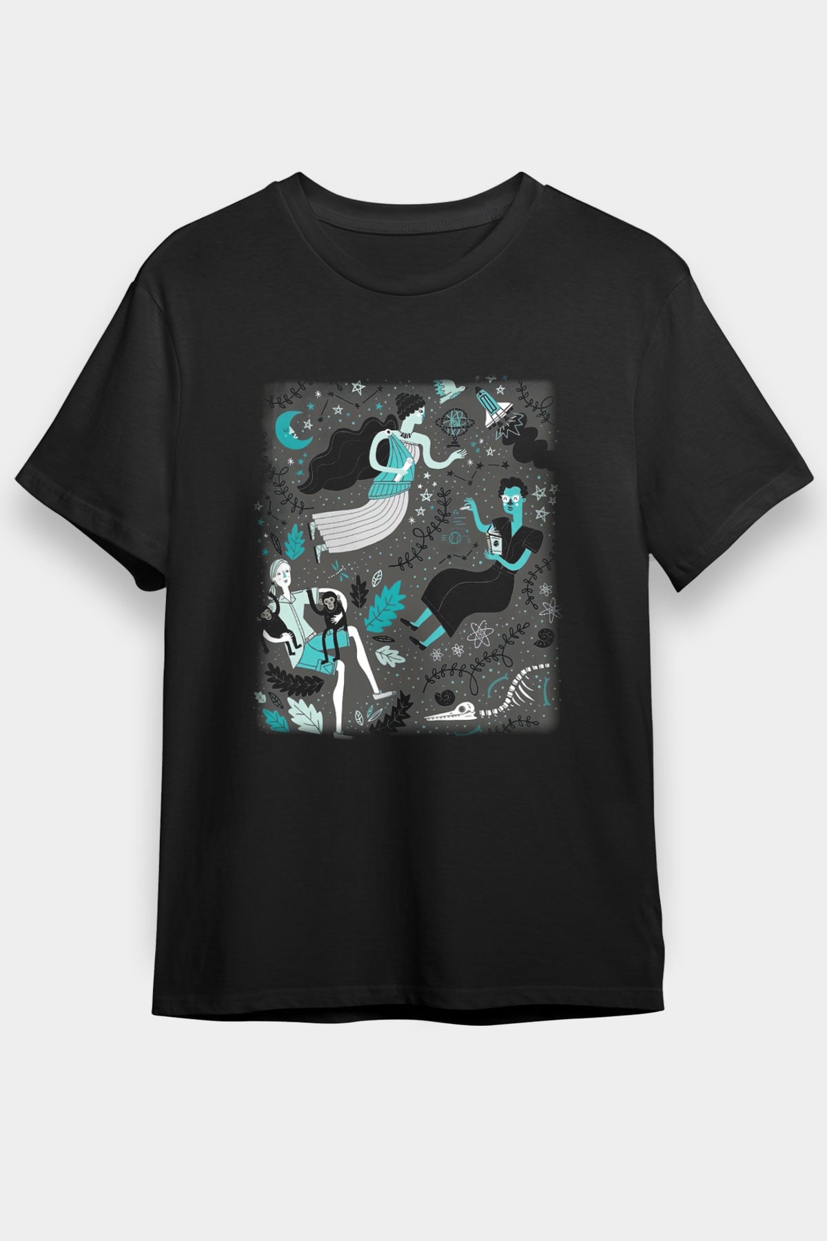 Etolojist Siyah Unisex Tişört T-Shirt - TişörtFabrikası