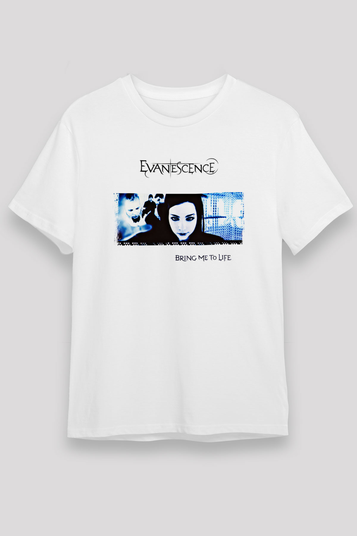 Evanescence Baskılı Unisex Beyaz Tişört