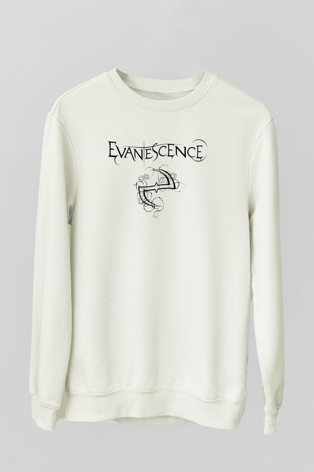 Evanescence Beyaz Unisex Sweatshirt