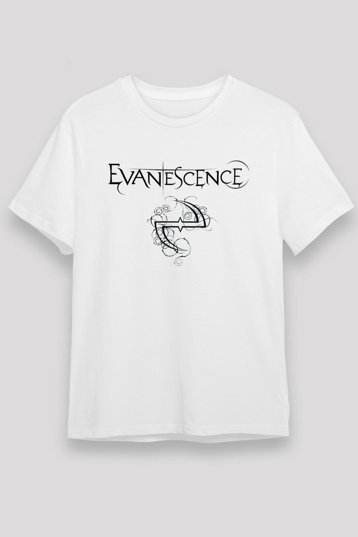Evanescence Beyaz Unisex Tişört T-Shirt - TişörtFabrikası
