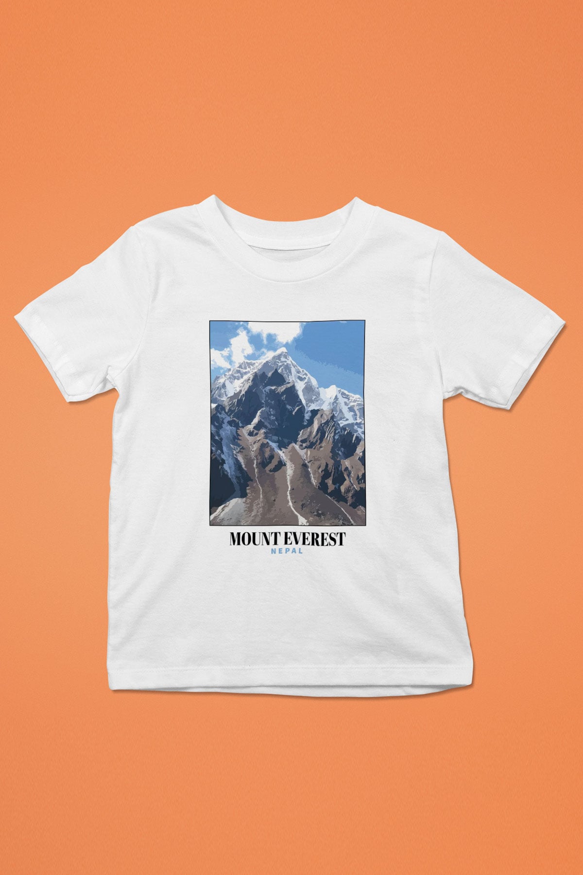 Everest Beyaz Unisex Çocuk Tişört