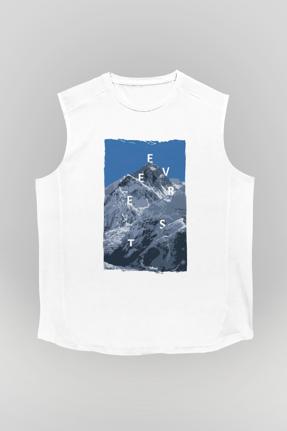 Everest Beyaz Unisex Kolsuz Tişört