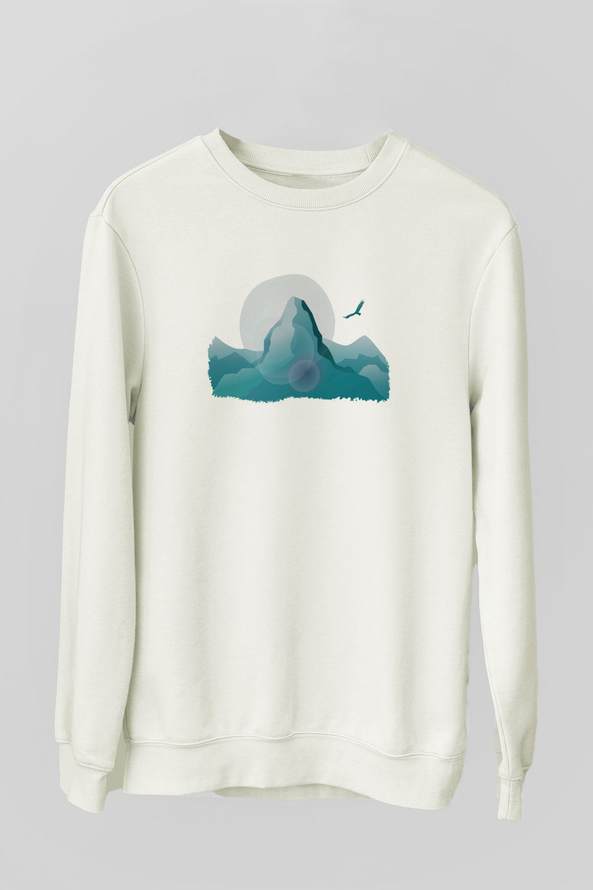 Everest Beyaz Unisex Sweatshirt