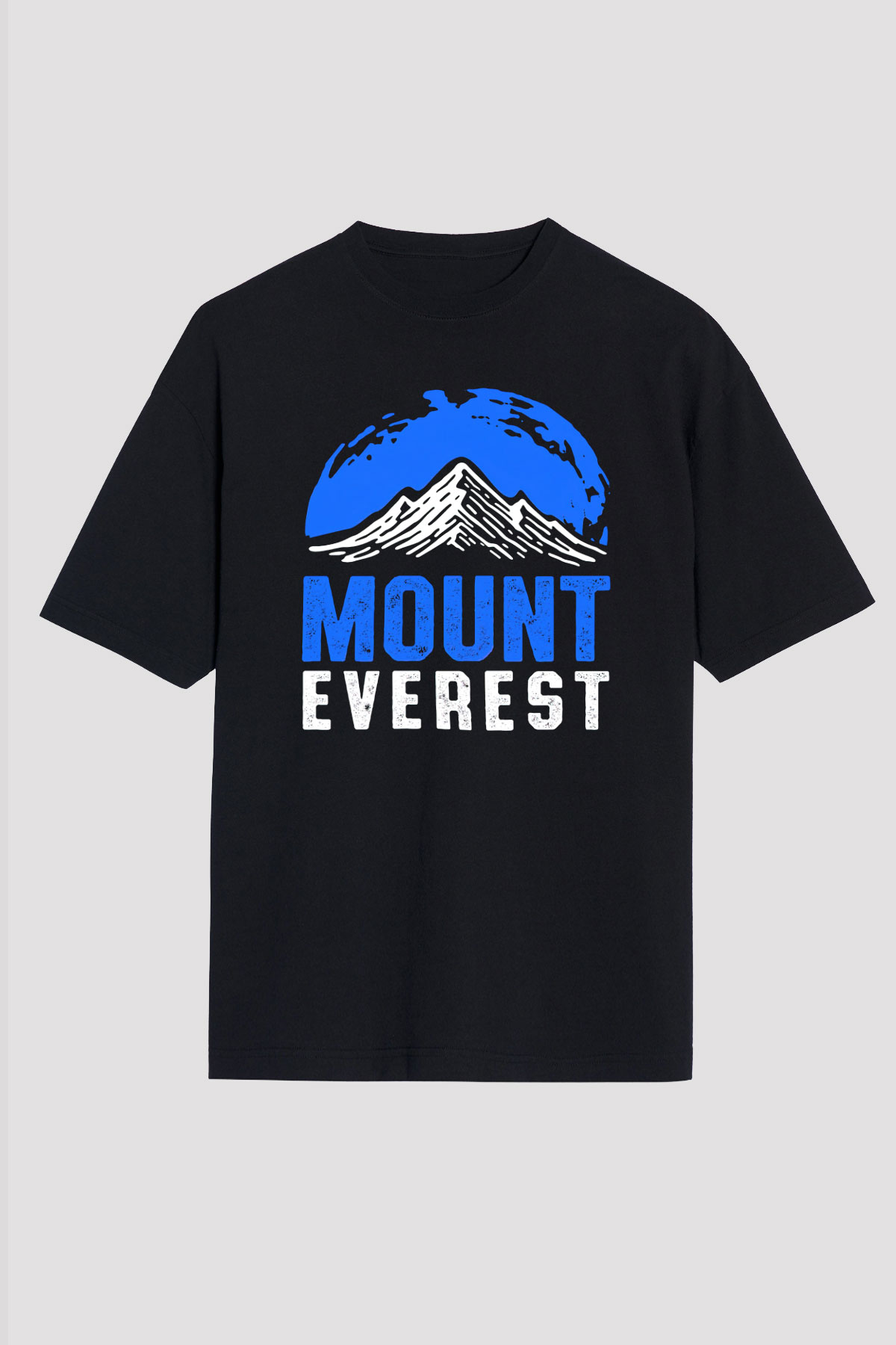 Everest Siyah Oversize Tişört Oversize T-shirt - TişörtFabrikası
