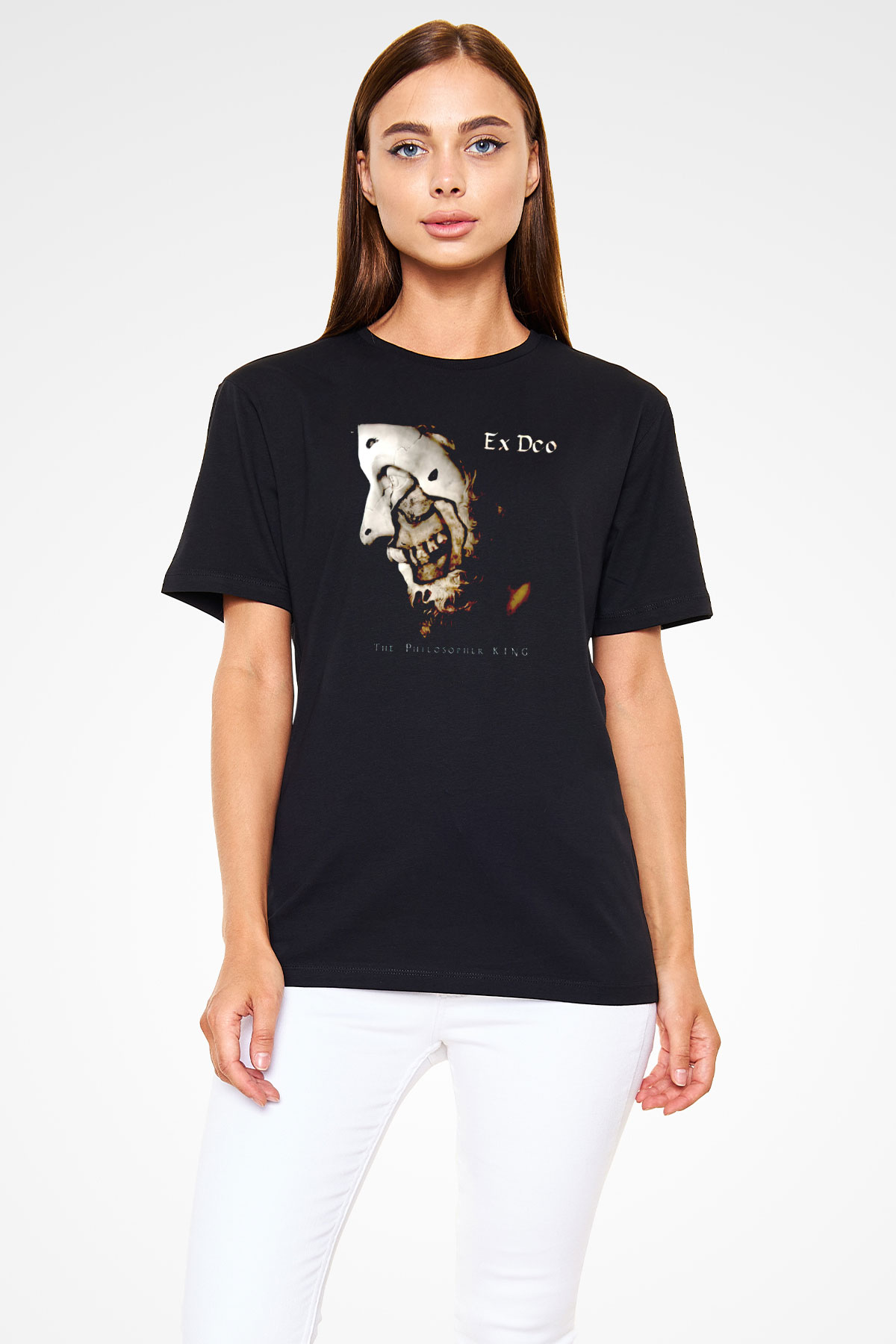 Ex Deo Siyah Unisex Tişört T-Shirt - TişörtFabrikası