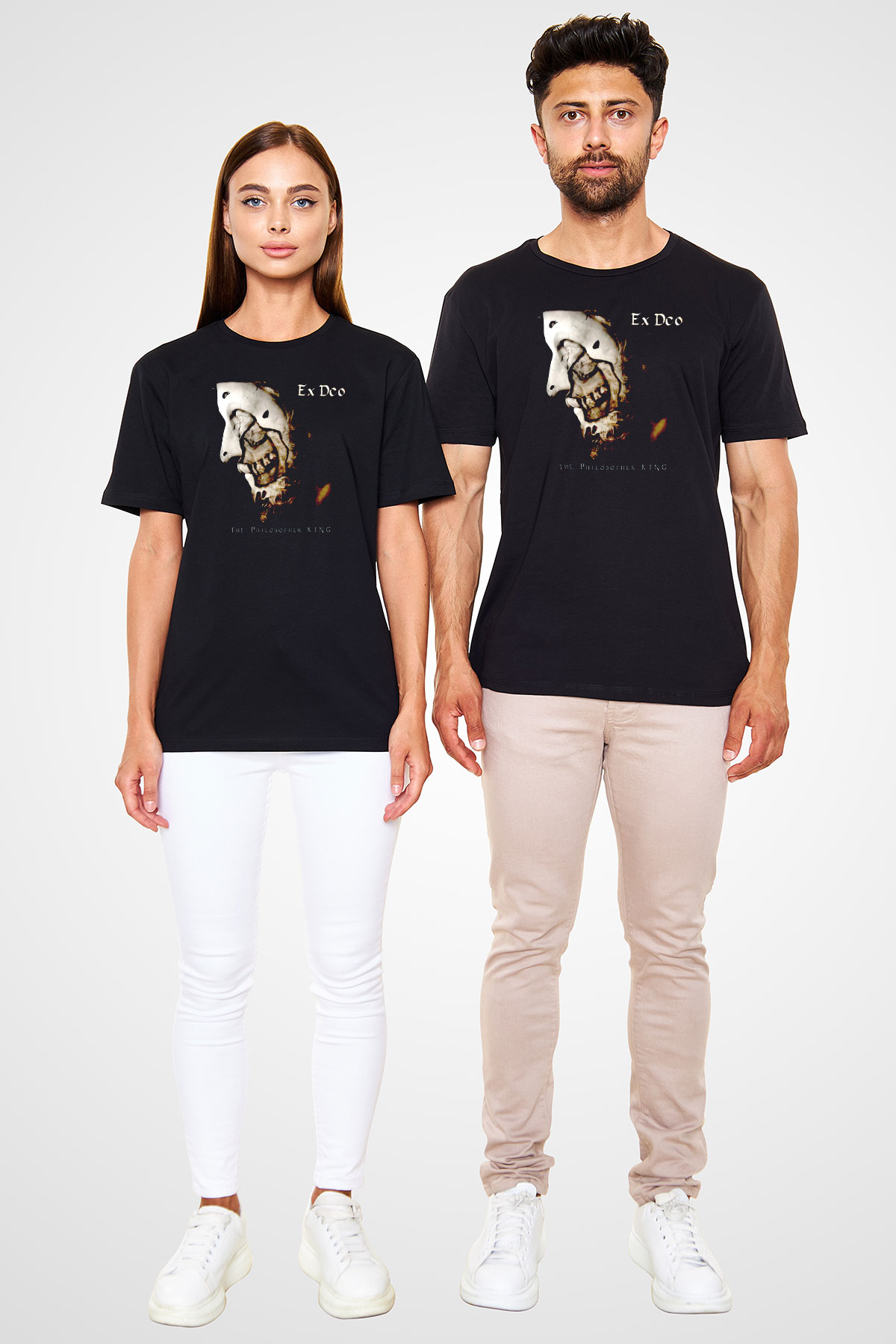 Ex Deo Siyah Unisex Tişört T-Shirt - TişörtFabrikası