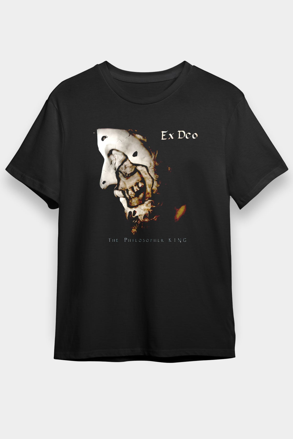 Ex Deo Siyah Unisex Tişört T-Shirt - TişörtFabrikası