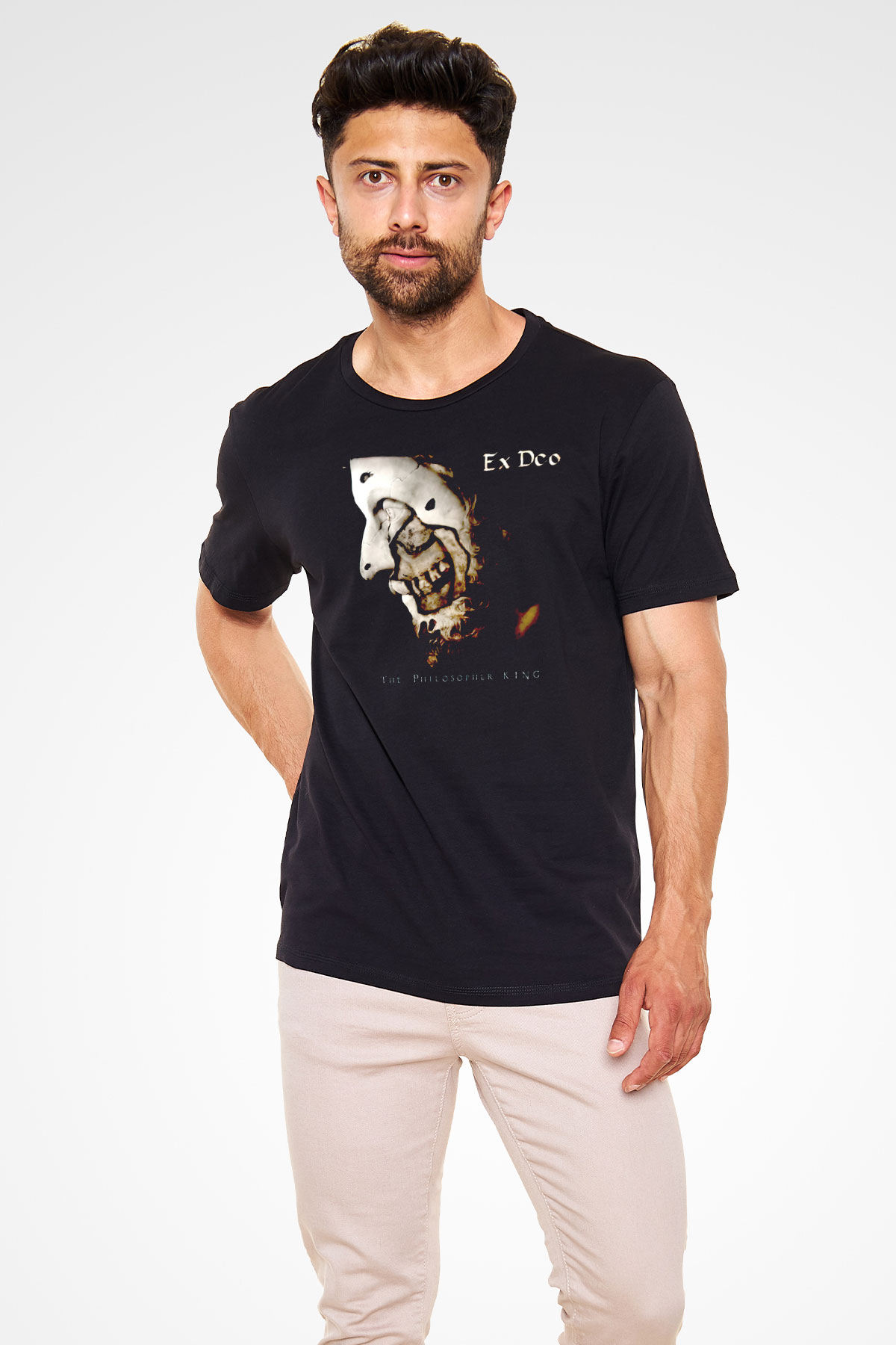Ex Deo Siyah Unisex Tişört T-Shirt - TişörtFabrikası