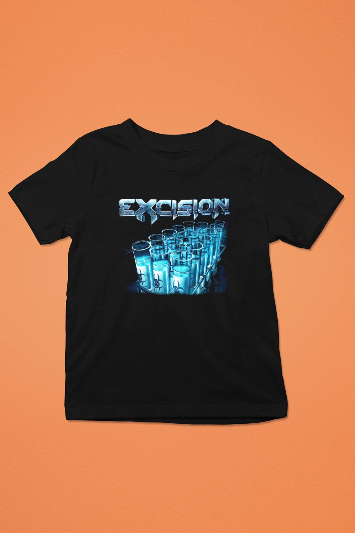 Excision Baskılı Siyah Unisex Çocuk Tişört