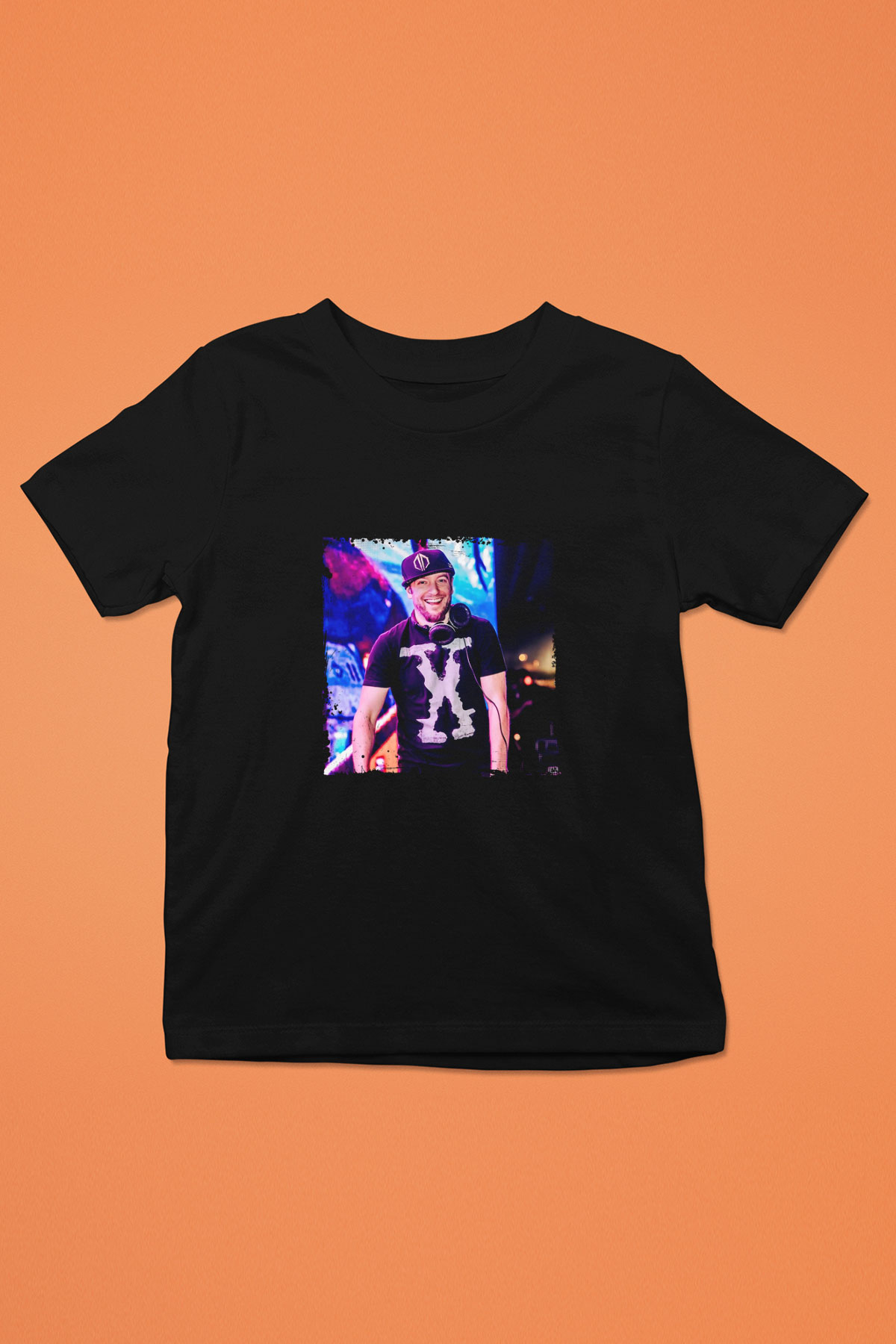 Excision Baskılı Unisex Siyah Çocuk Tişört