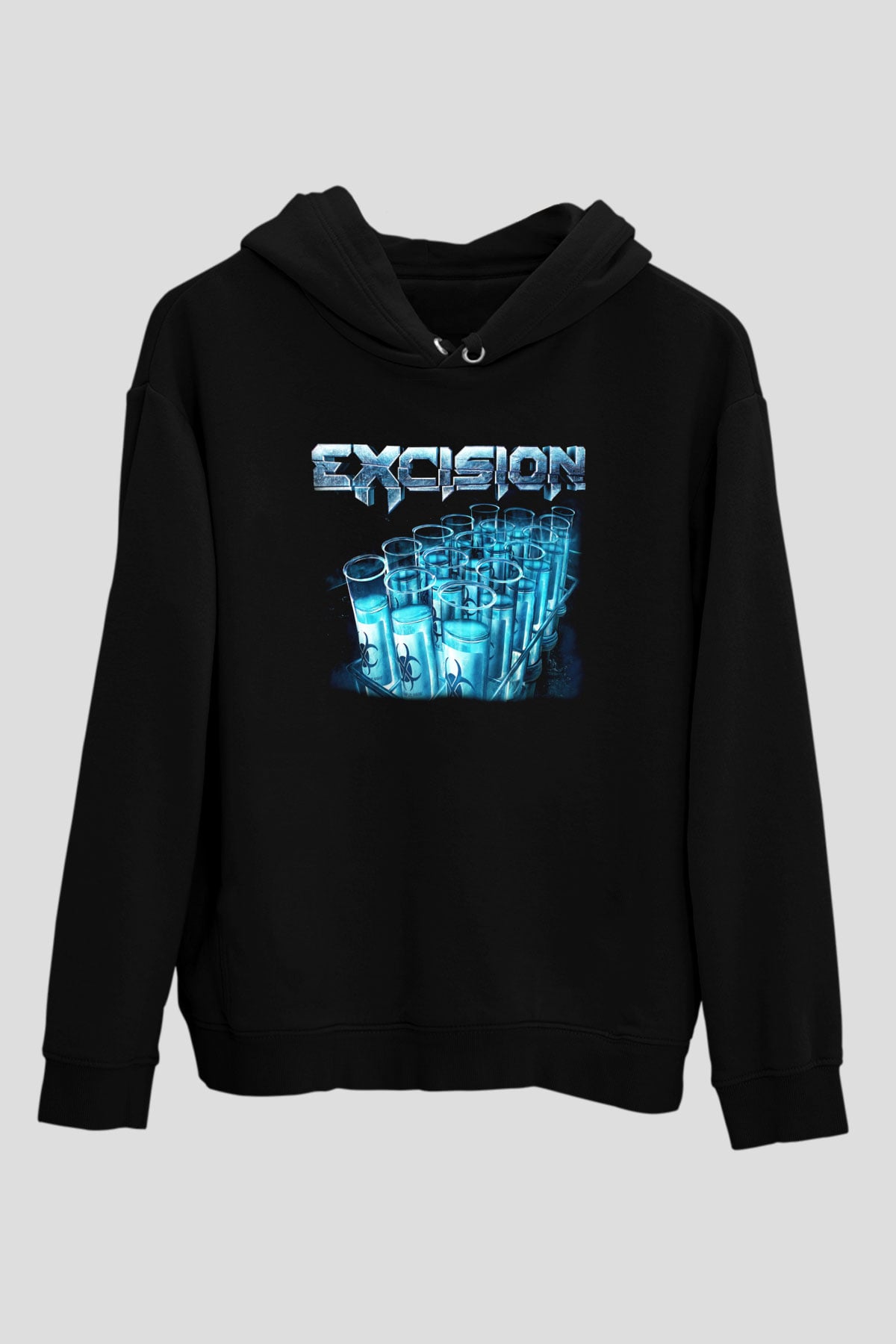 Excision Siyah Unisex Hoodie