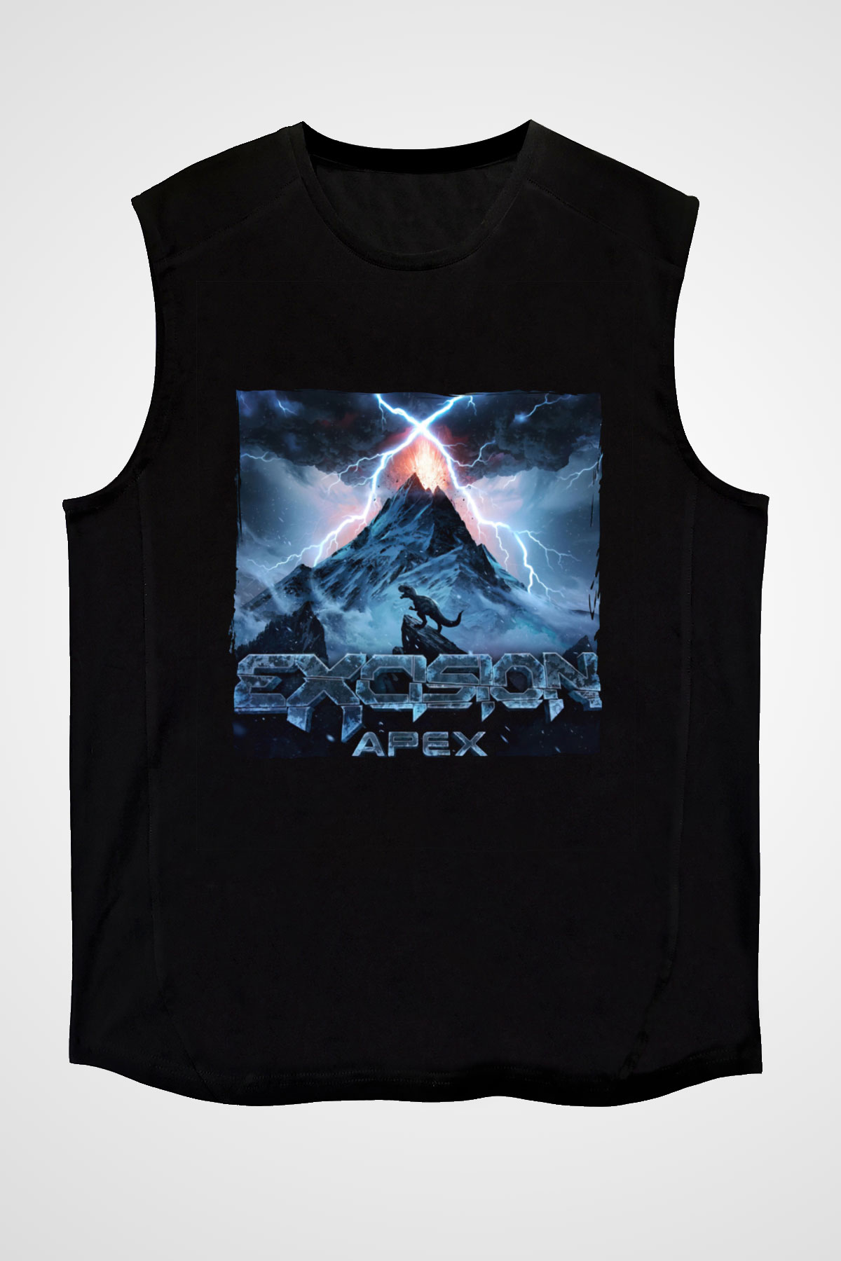 Excision Siyah Unisex Kolsuz Tişört
