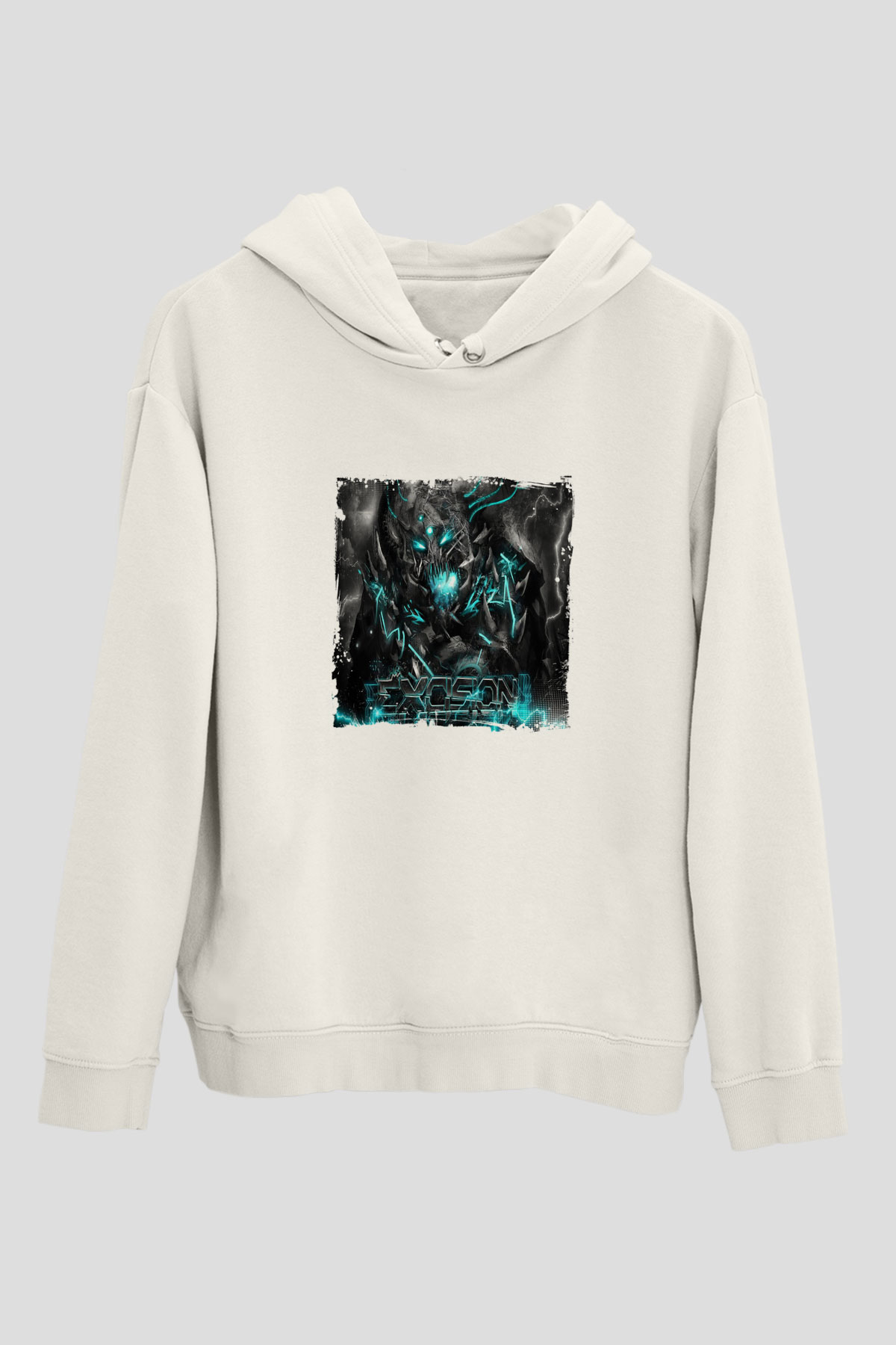 ExcisionBaskılı Beyaz Hoodie
