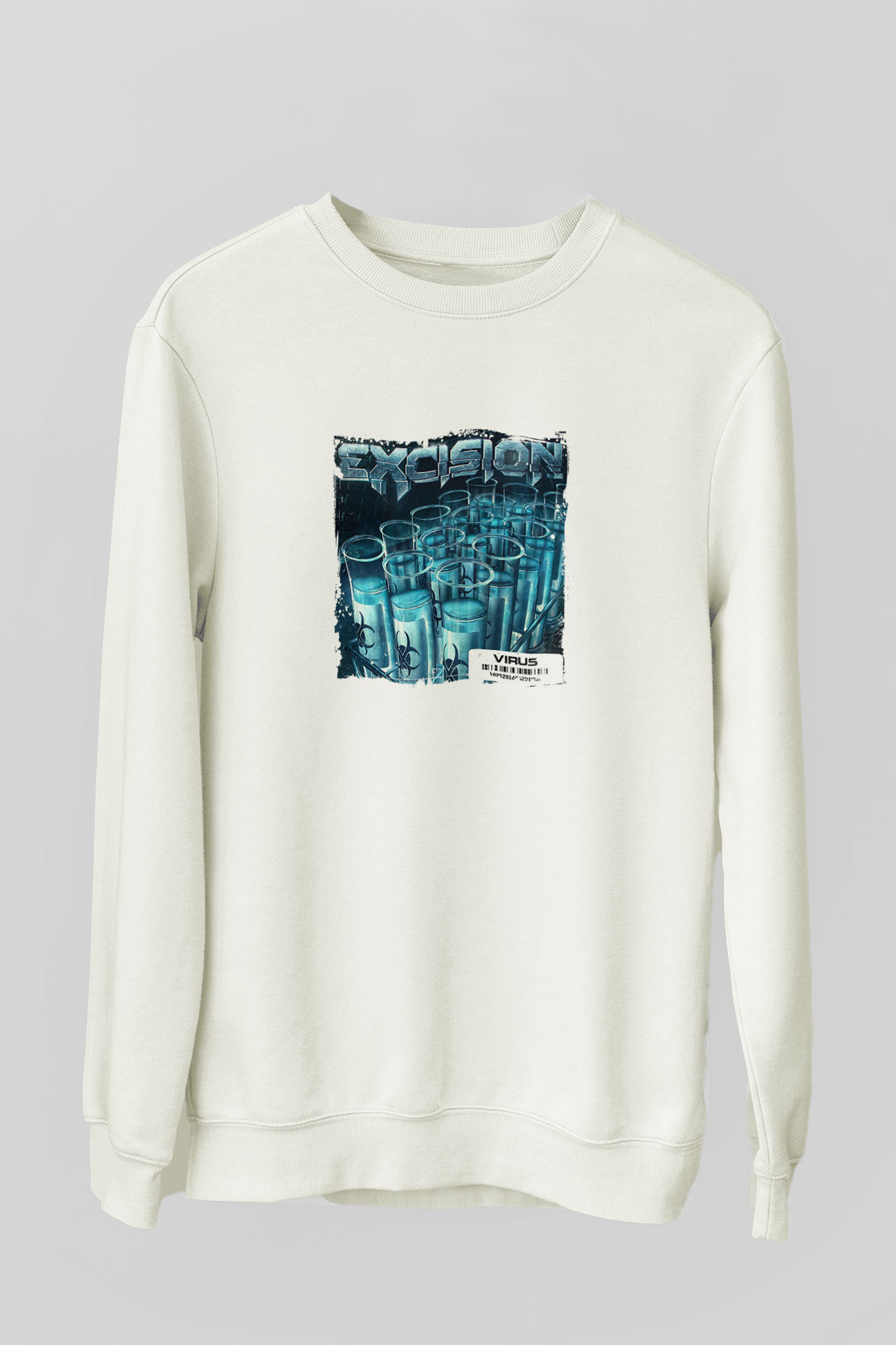 ExcisionBaskılı Beyaz Sweatshirt