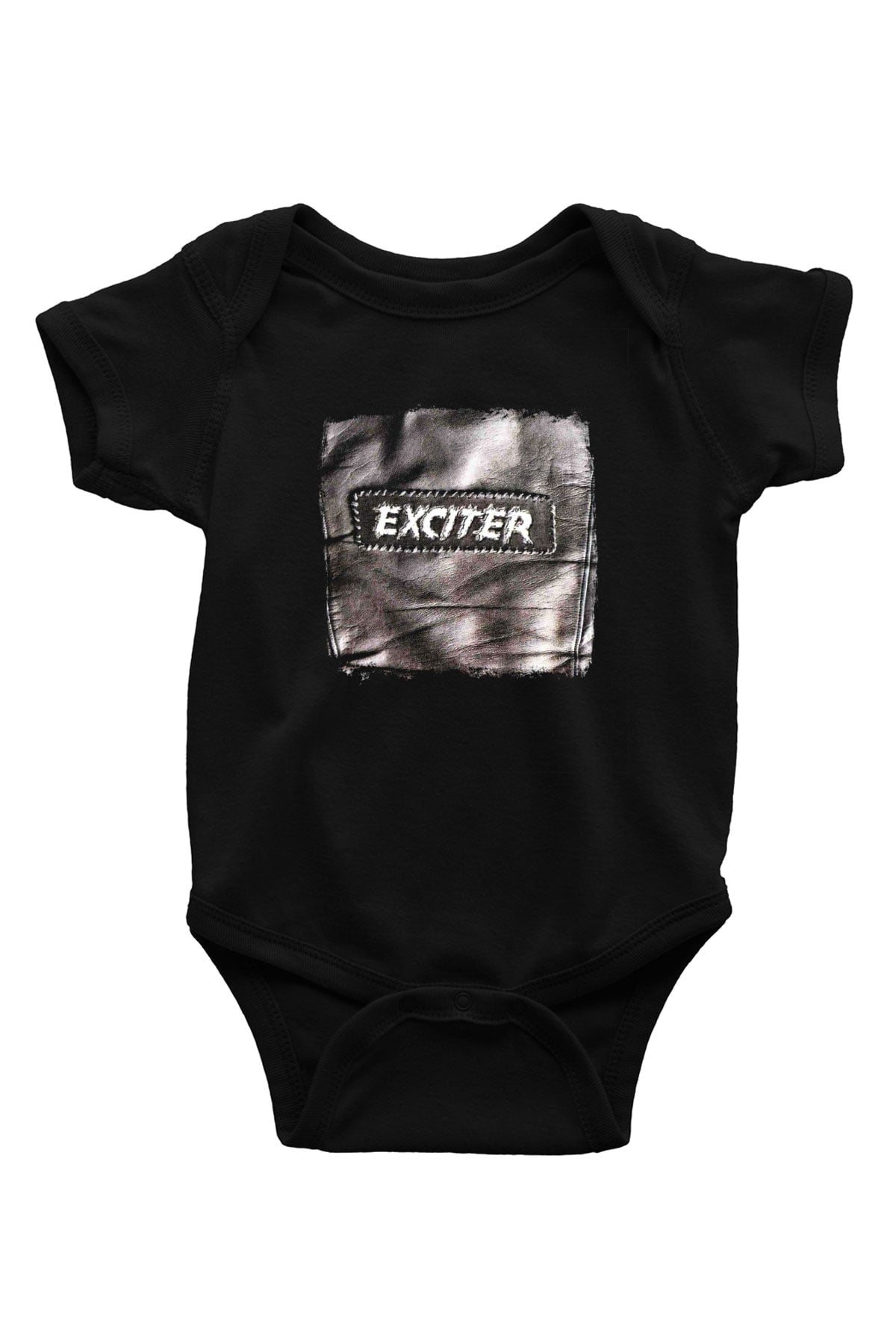 Exciter Baskılı Unisex Siyah Bebek Body - Zıbın