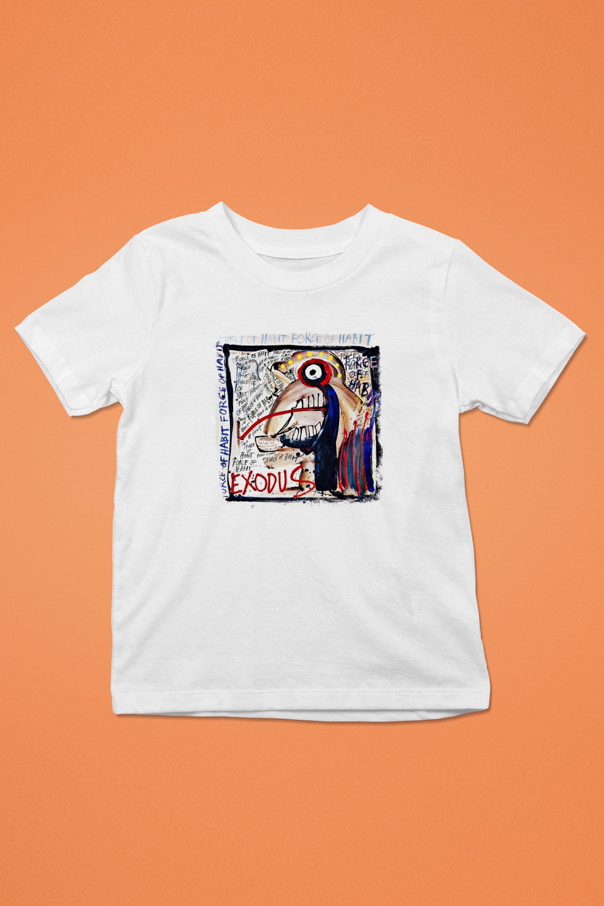 Exodus Baskılı Unisex Beyaz Çocuk Tişört