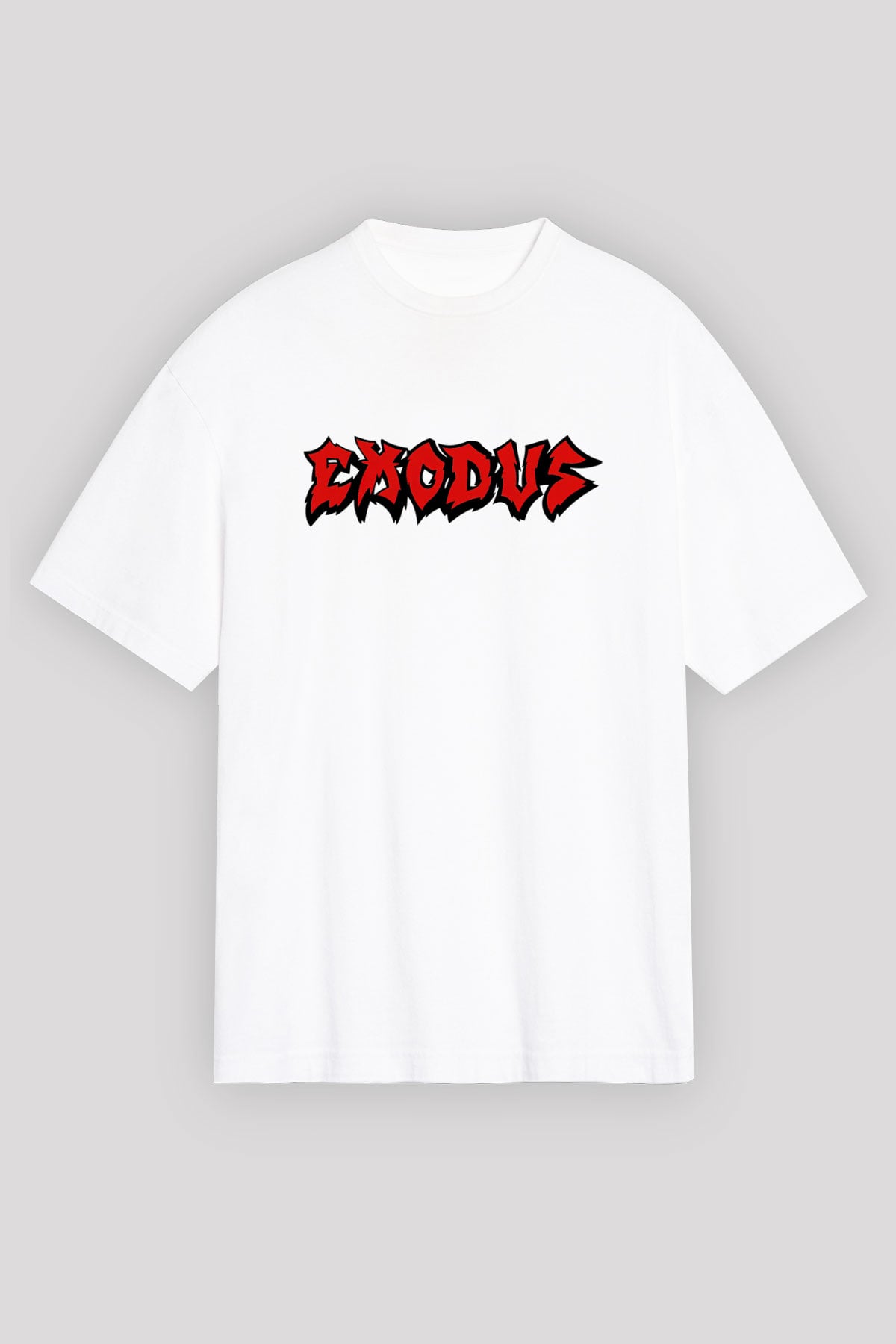 Exodus Beyaz Unisex Oversize Tişört T-Shirt