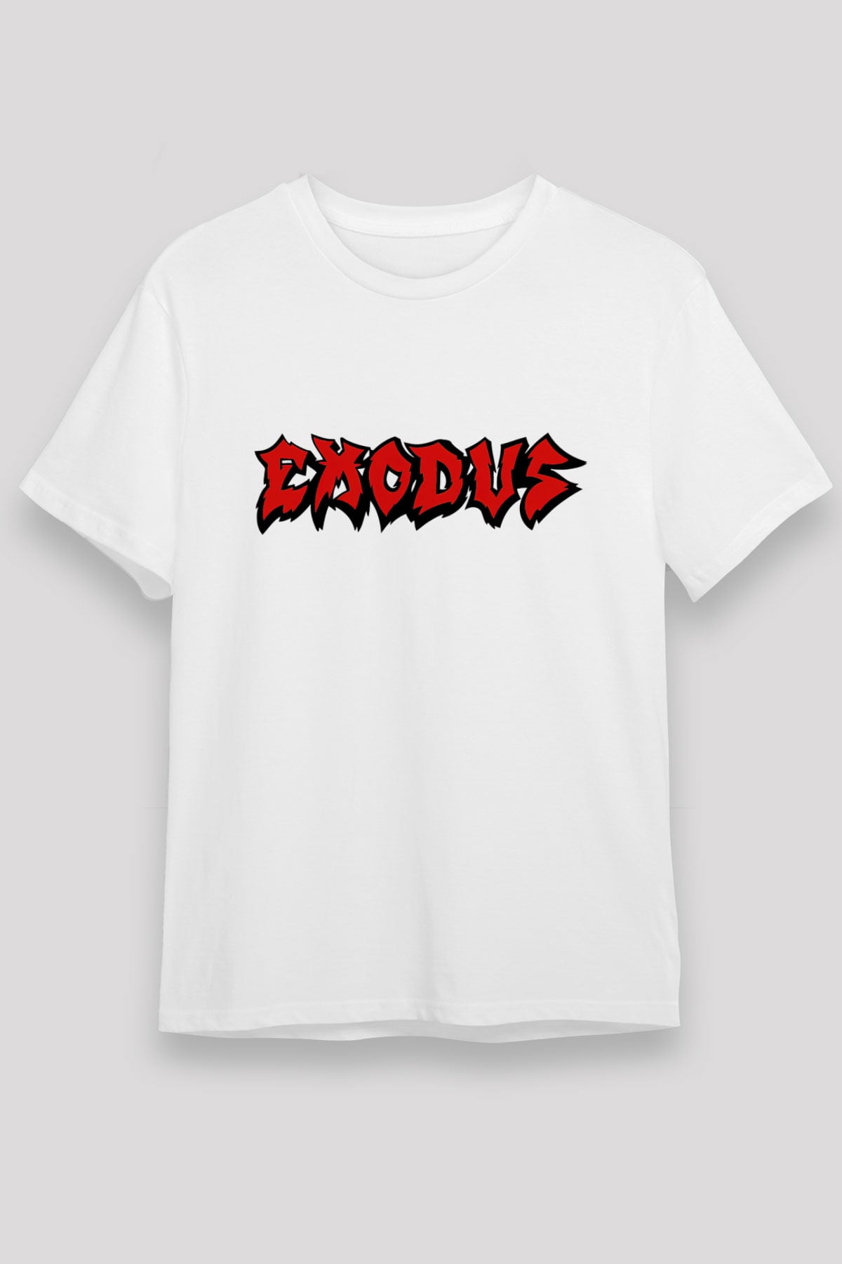 Exodus Beyaz Unisex Tişört T-Shirt - TişörtFabrikası