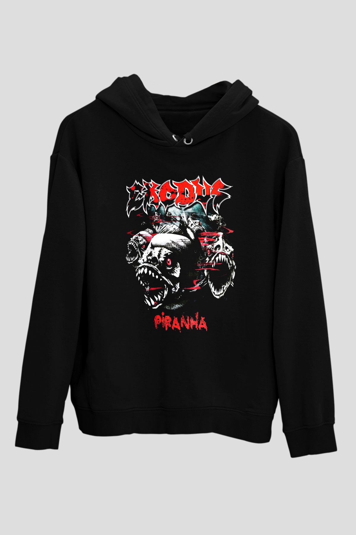 Exodus Siyah Unisex Hoodie