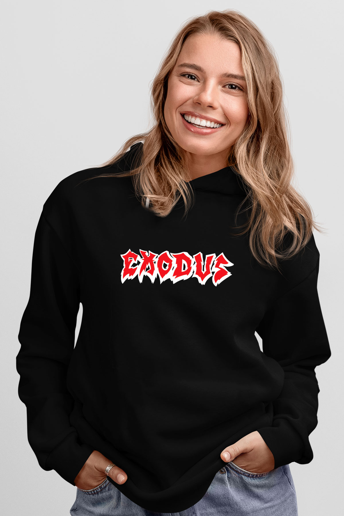Exodus Siyah Unisex Hoodie
