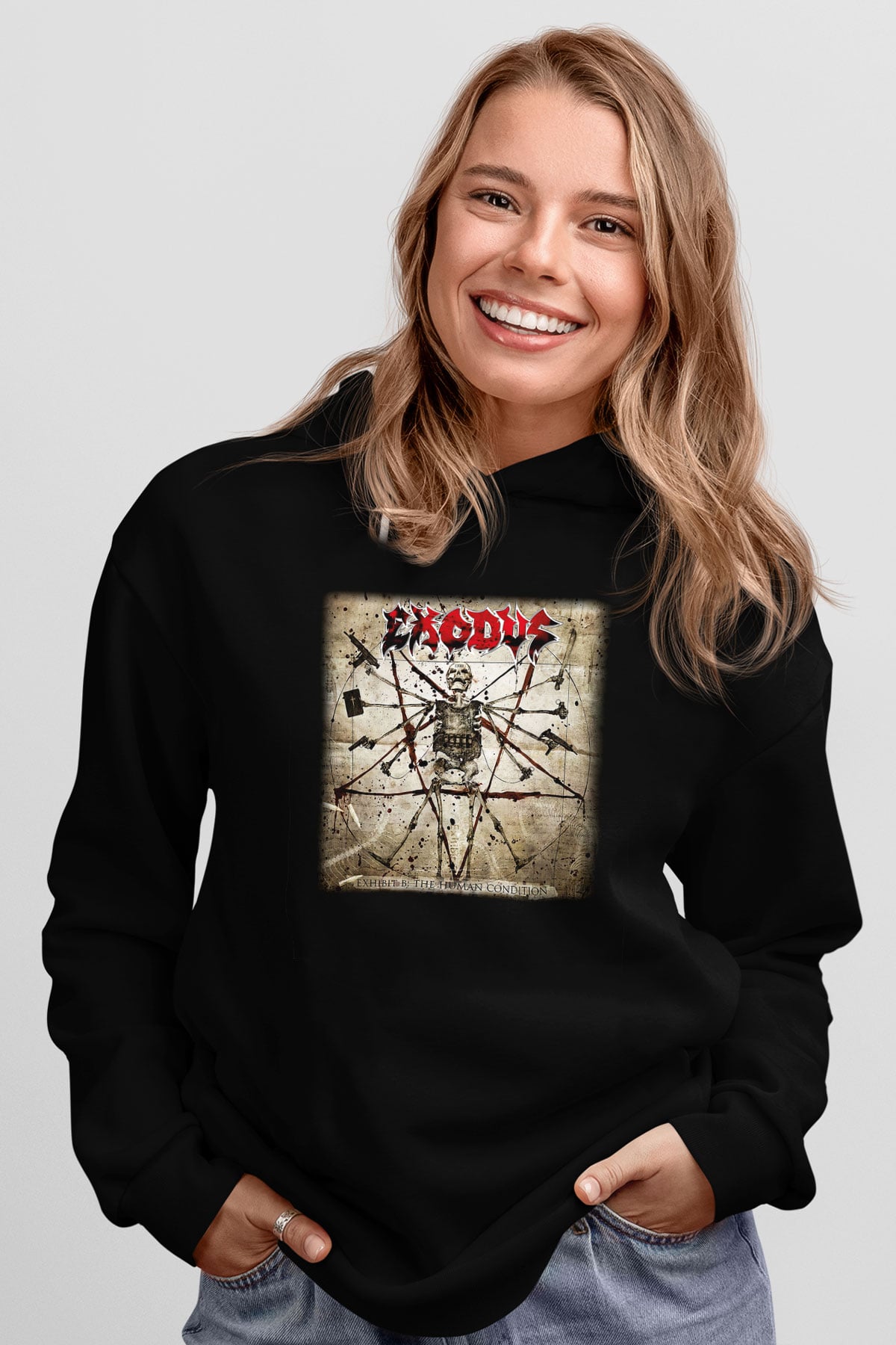 Exodus Siyah Unisex Hoodie