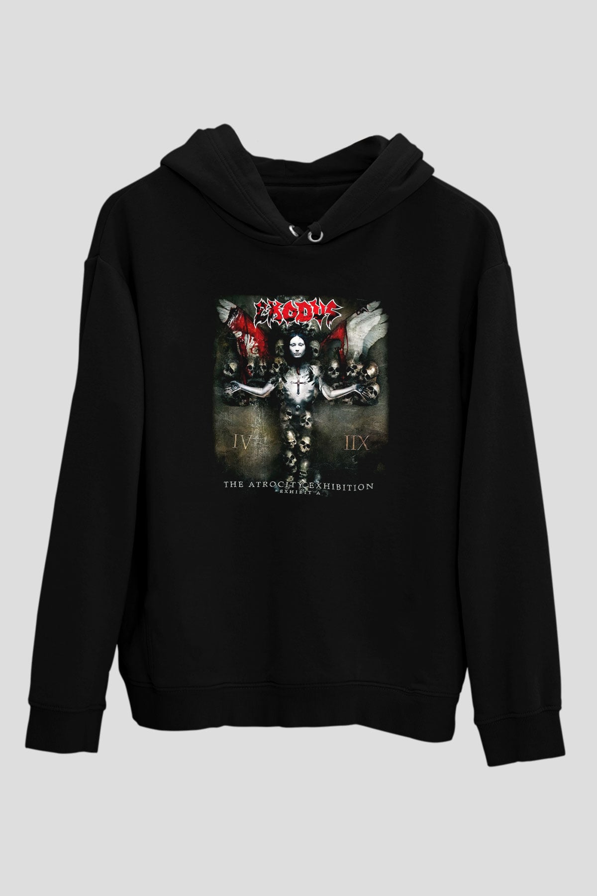 Exodus Siyah Unisex Hoodie