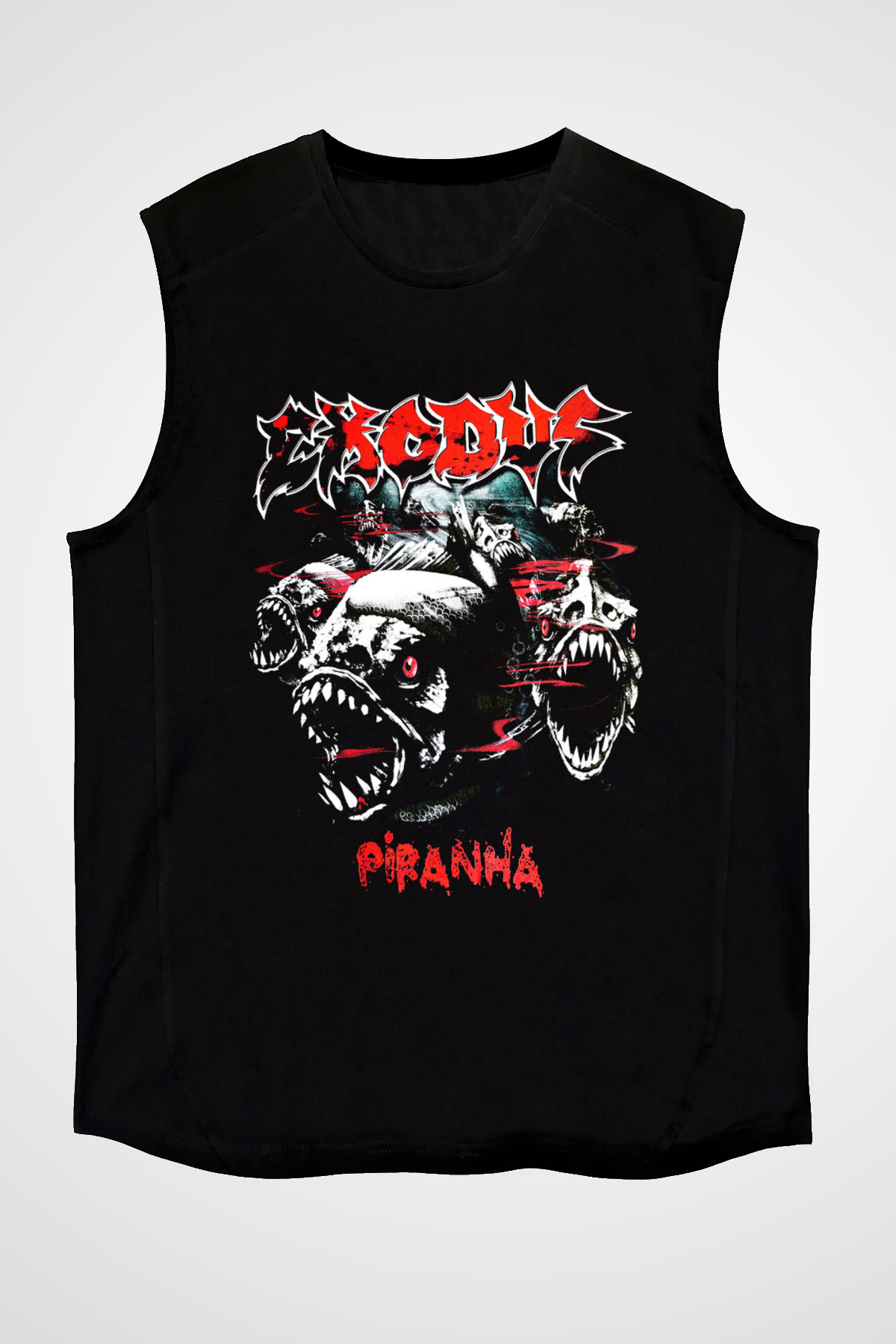 Exodus Siyah Unisex Kolsuz Tişört