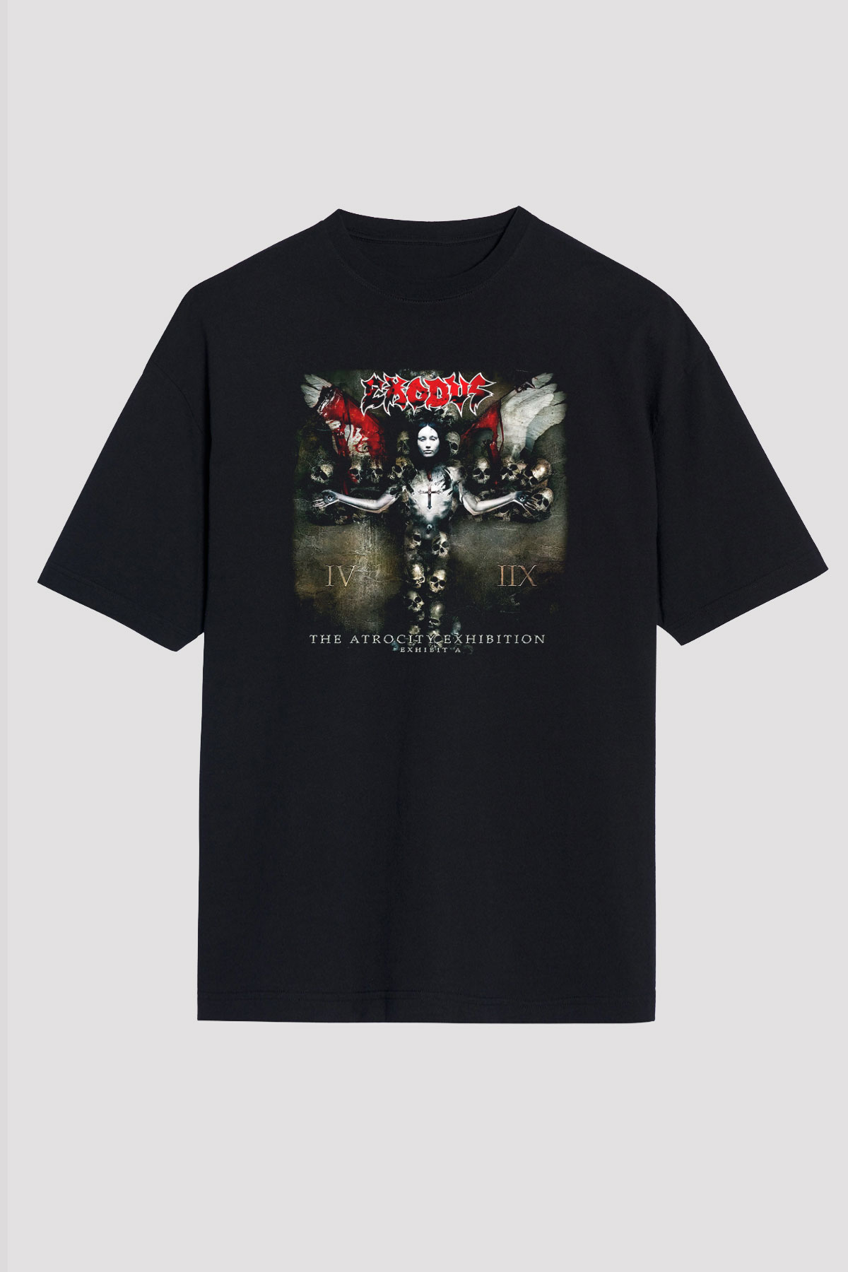 Exodus Siyah Unisex Oversize Tişört T-Shirt