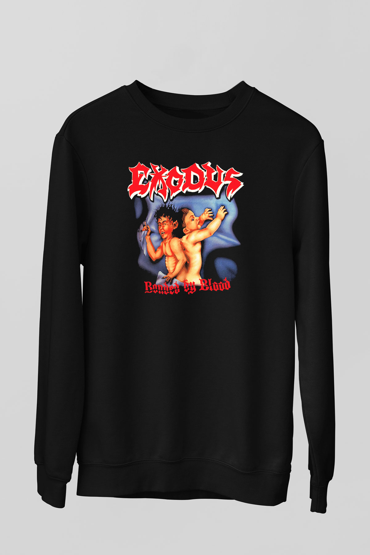Exodus Siyah Unisex Sweatshirt