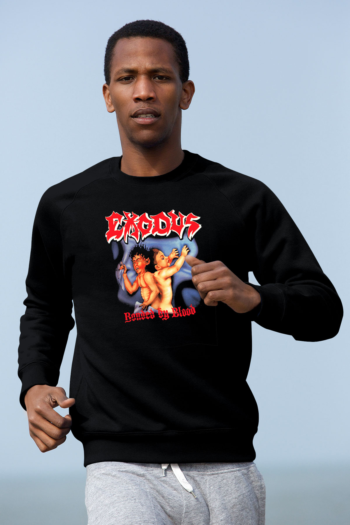Exodus Siyah Unisex Sweatshirt